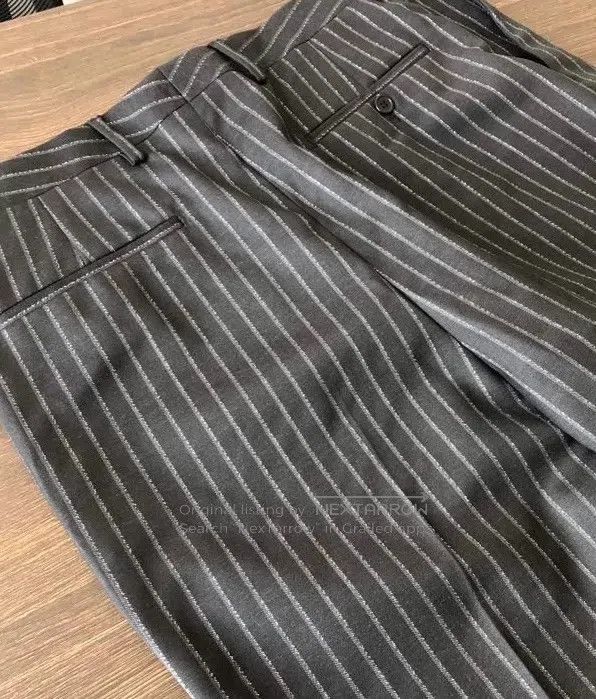 Saint Laurent Paris Saint Laurent Paris Classic Silver Thread Double Breasted Size US M / EU 48-50 / 2 - 8 Thumbnail