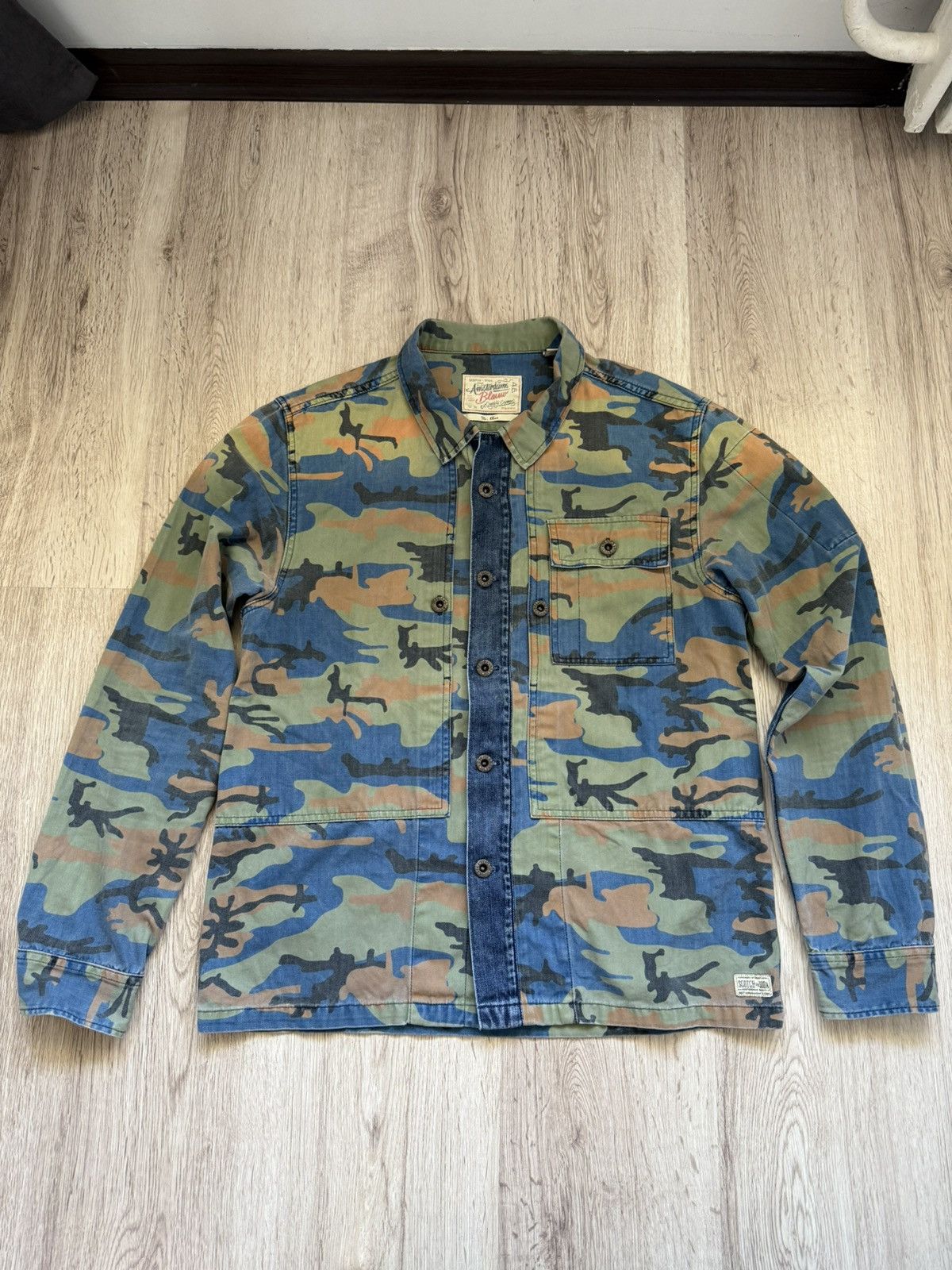 Scotch & Soda Scotch & Soda Camo Herringbone Jacket Size US L / EU 52-54 / 3 - 1 Thumbnail