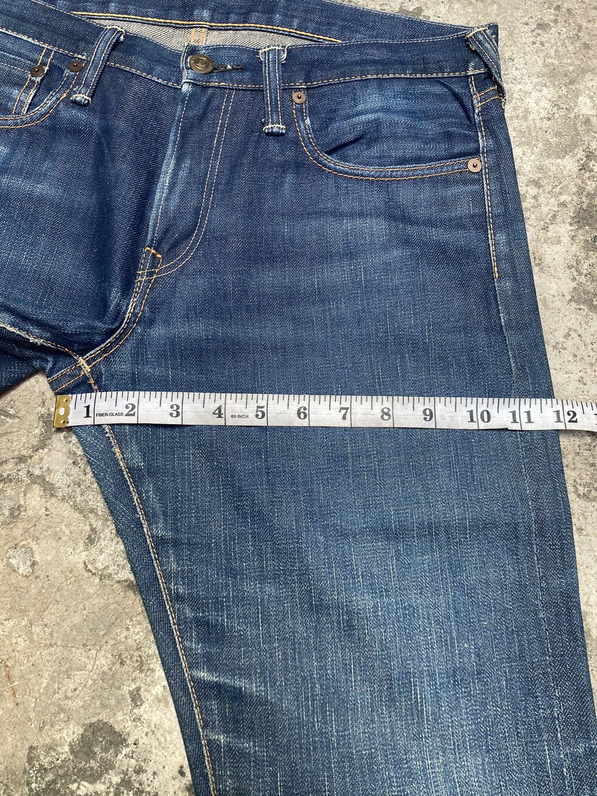 45rpm Distressed 45RPM Selvedge Denim Pants Size US 32 / EU 48 - 11 Thumbnail