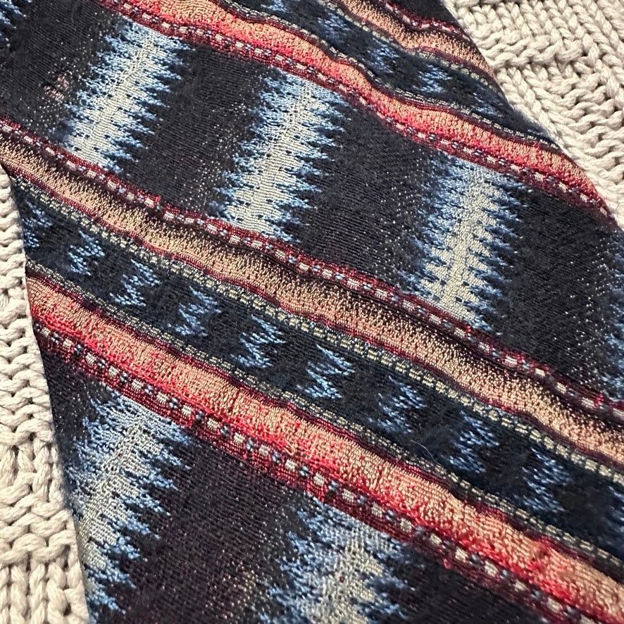 Altea Vintage Altea southwestern striped wool silk tie Size ONE SIZE - 2 Thumbnail