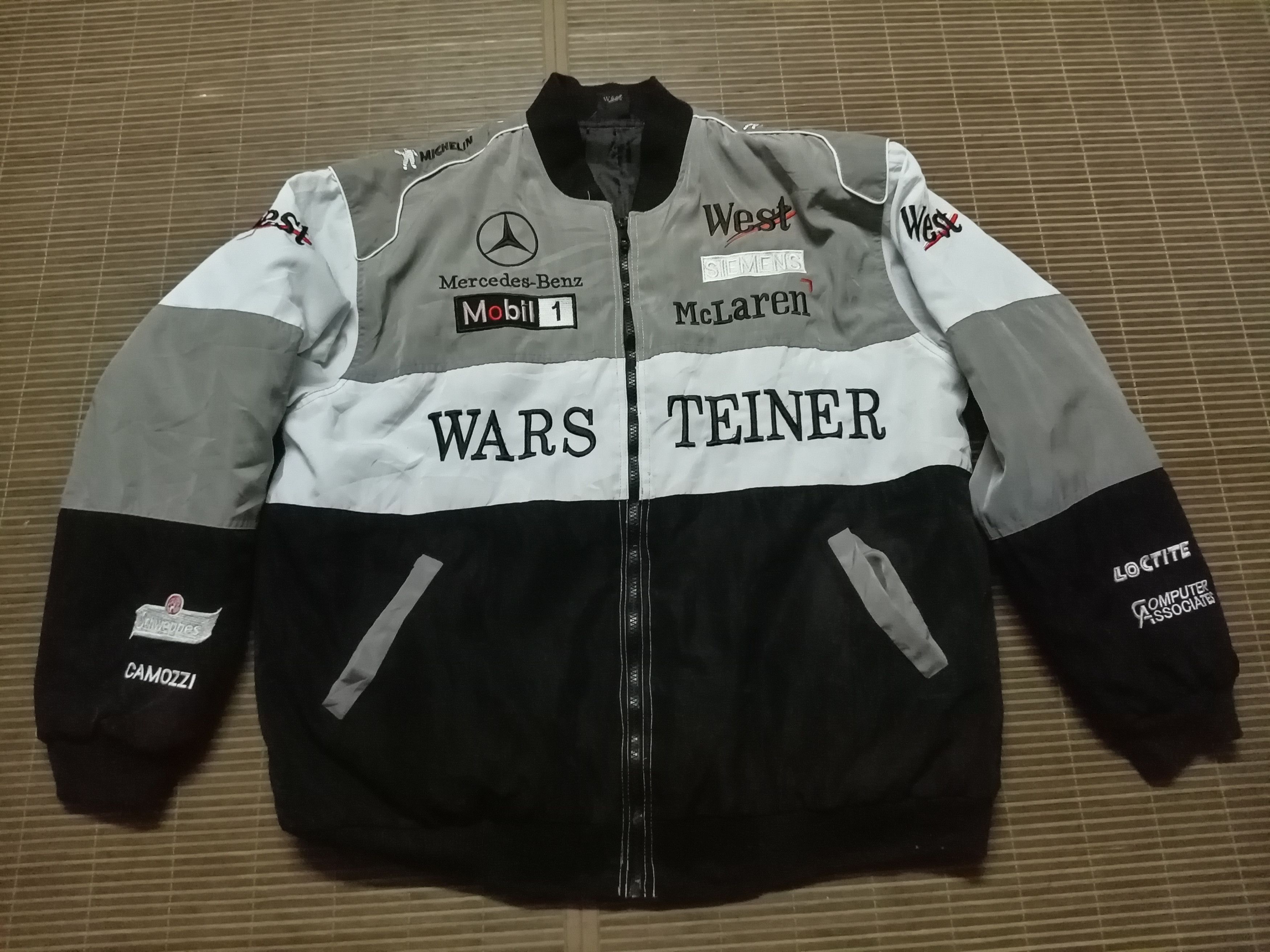 Mercedes-Benz Mens Vintage Mercedes McLaren racing jacket bombers rare Size US XL / EU 56 / 4 - 1 Thumbnail