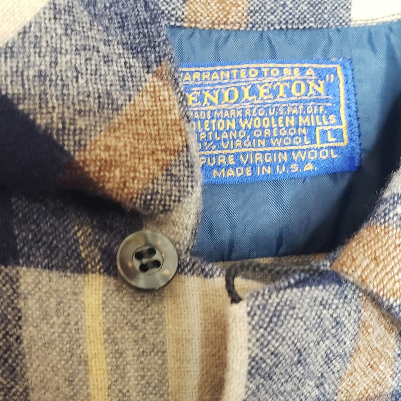 Pendleton RARE! Men's vintage Pendleton 100% virgin wool sz L USA loop Size US L / EU 52-54 / 3 - 5 Thumbnail