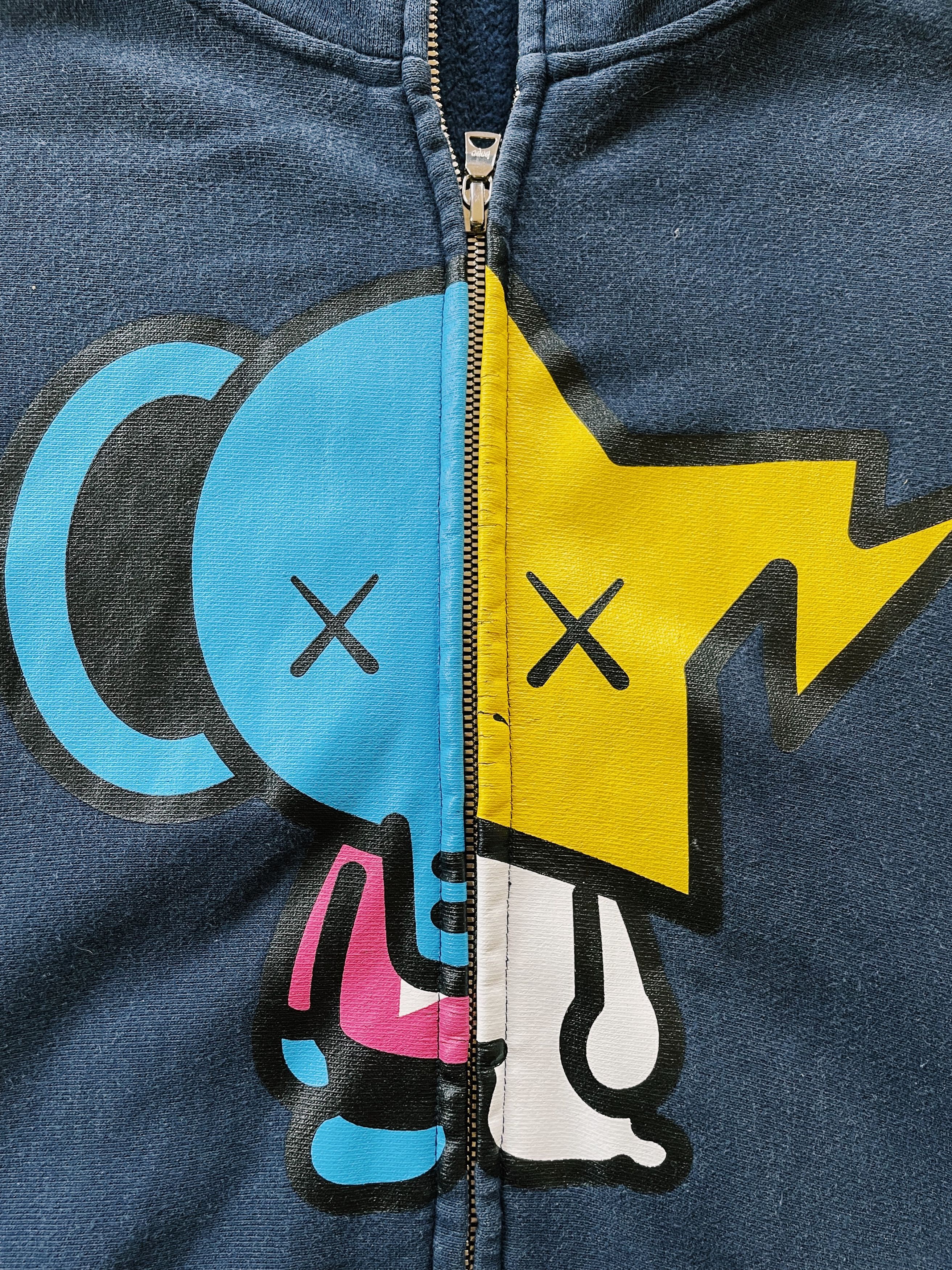 Bape × Kaws Vintage Bape Baby Milo x KAWS Ape Soldier Full zip Hoodie Size US M / EU 48-50 / 2 - 3 Thumbnail