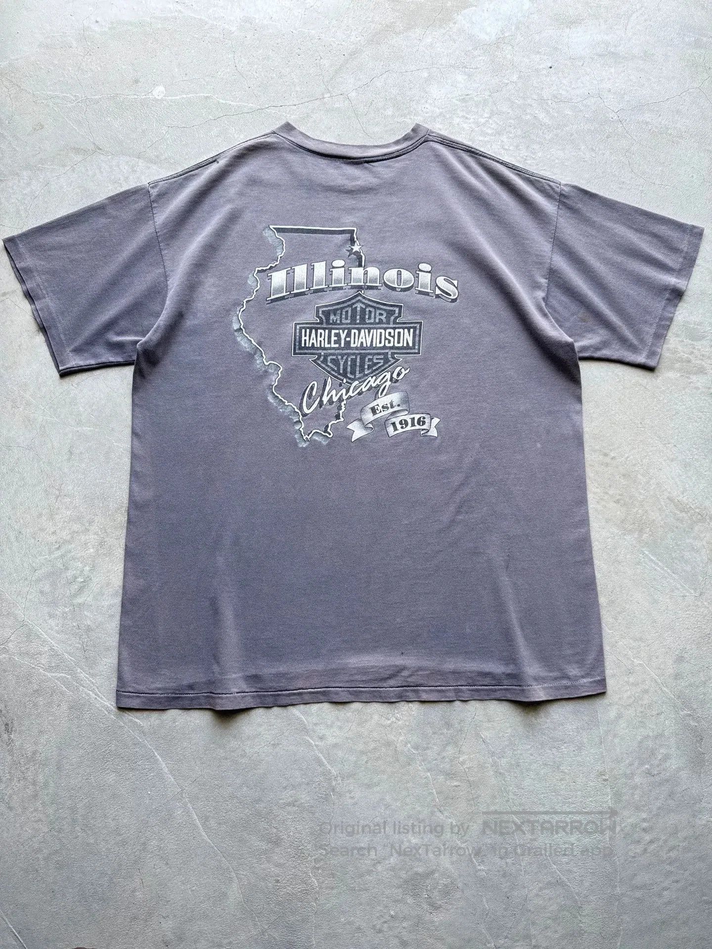 Vintage Vintage 90s Harley Davidson Choppers Tee. Size US XL / EU 56 / 4 - 6 Thumbnail