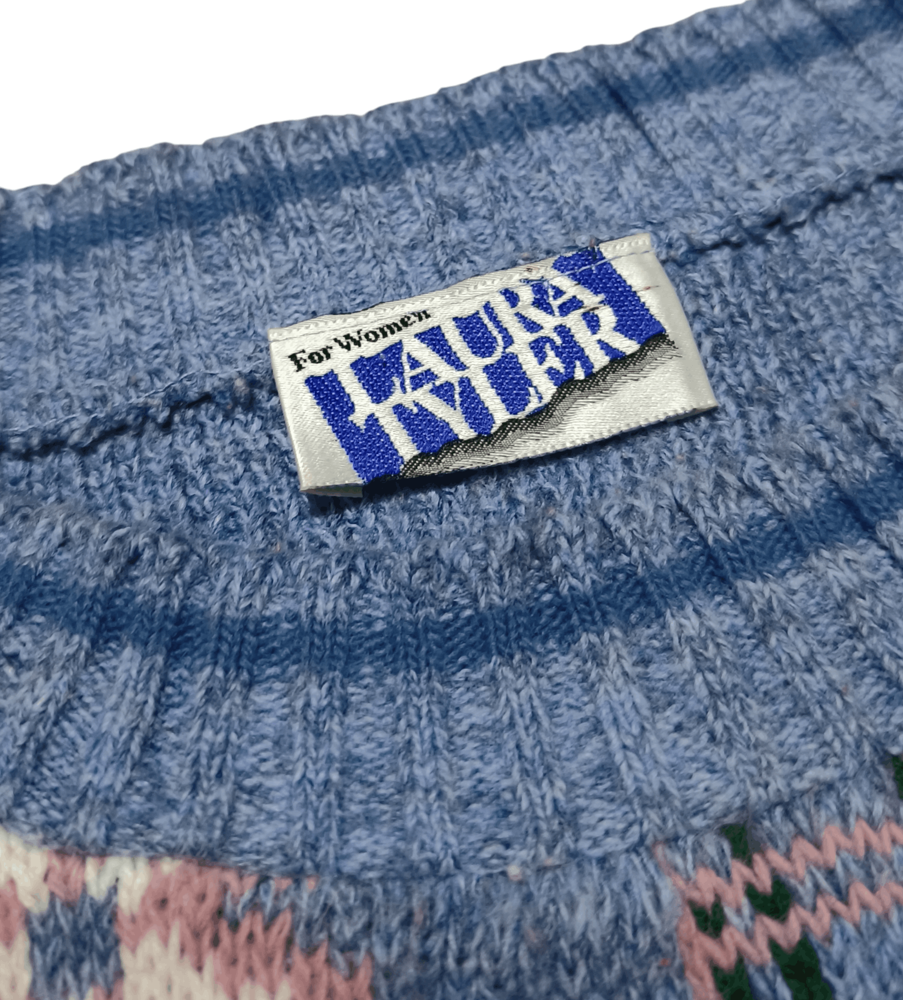 Other Vintage 80s LAURA TYLER Women's Floral Knit Acrylic Sweater Size L / US 10 / IT 46 - 7 Thumbnail