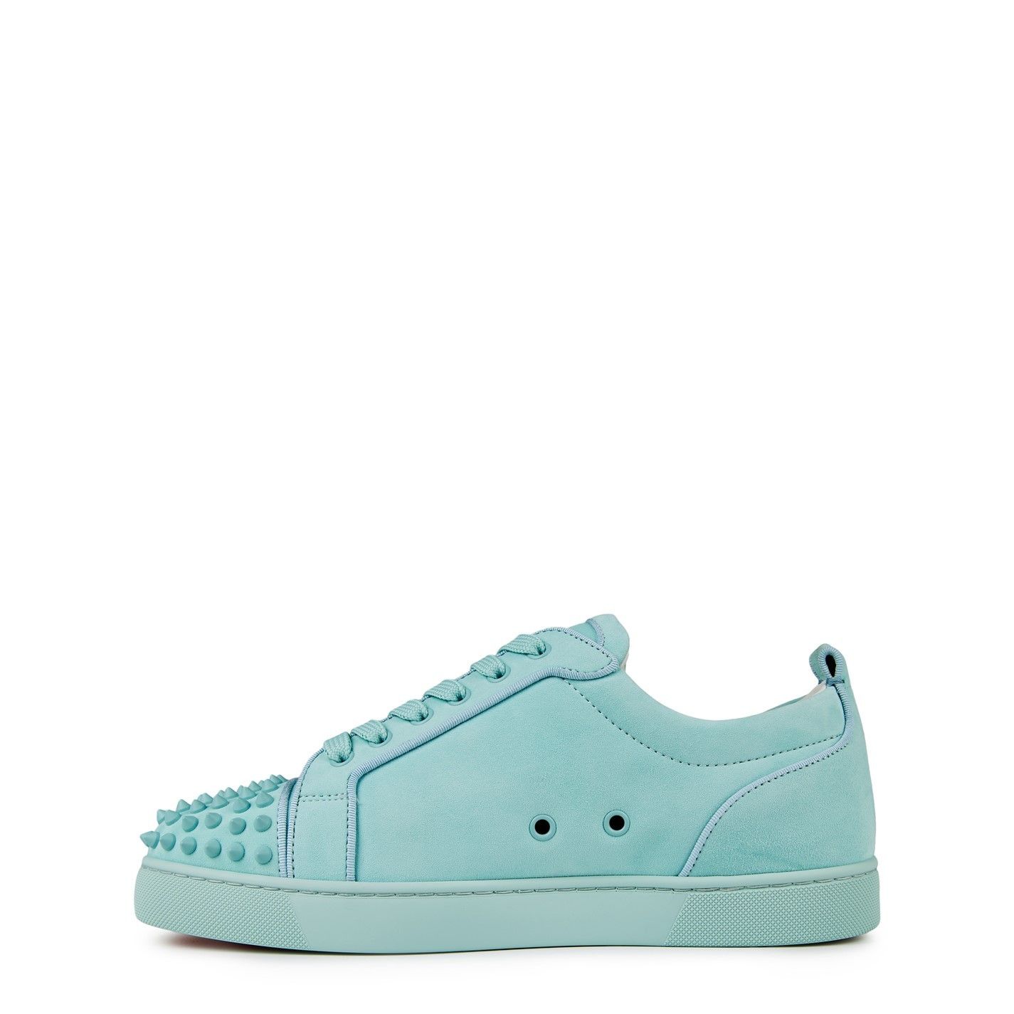 Christian Louboutin Men'S Louis Junior Spikes Suede Trainers Size US 12 / EU 45 - 3 Thumbnail