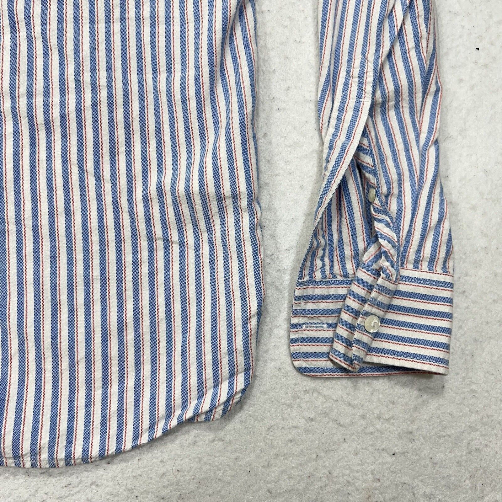 Timberland Timberland Earthkeepers Button Down Blue Striped Dress Shirt Size US S / EU 44-46 / 1 - 5 Thumbnail
