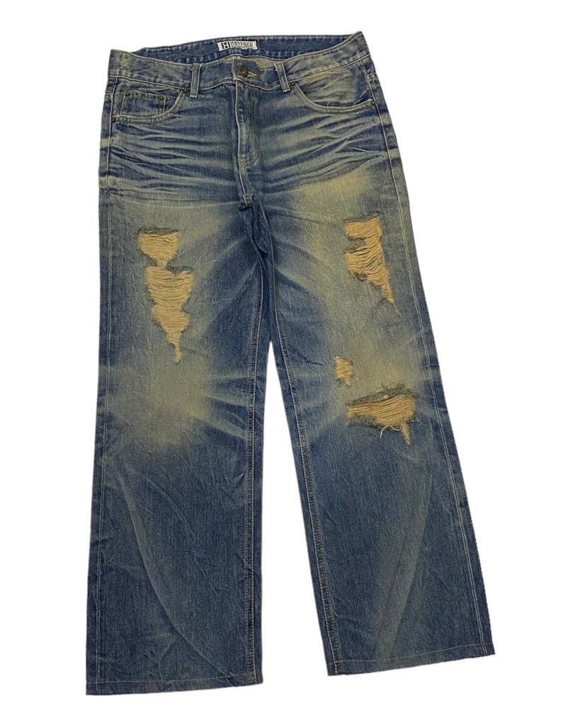 If Six Was Nine 🔥BAGGY DISTRESSED JEANS HBYFIGER BAGGY JEANS Size US 34 / EU 50 - 2 Thumbnail