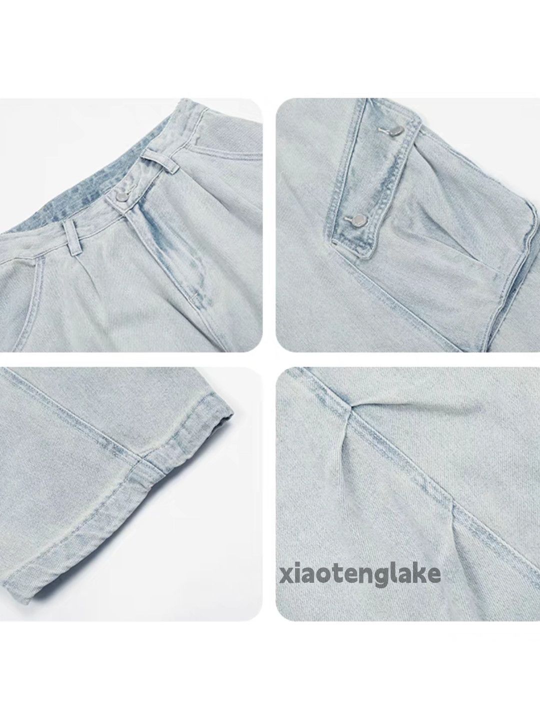 Jean × Vintage washed faded cleanfit skate hiphop loose cargo jeans Size US 32 / EU 48 - 10 Thumbnail