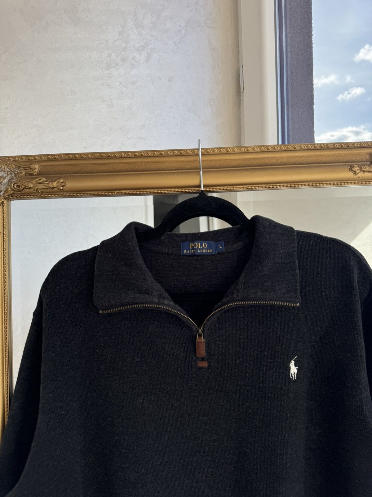 Polo Ralph Lauren Vintage Polo Ralph Lauren 1/3 Zip Cotton Sweatshirt Size L Size US L / EU 52-54 / 3 - 3 Thumbnail