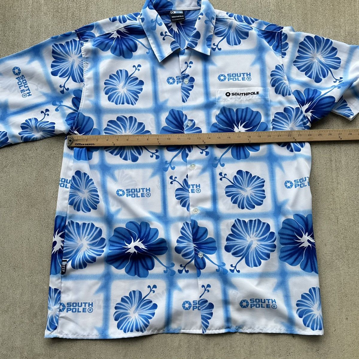 Southpole × Vintage Vintage Southpole Hawaiian Shirt AOP Y2K Floral Size US XL / EU 56 / 4 - 5 Thumbnail