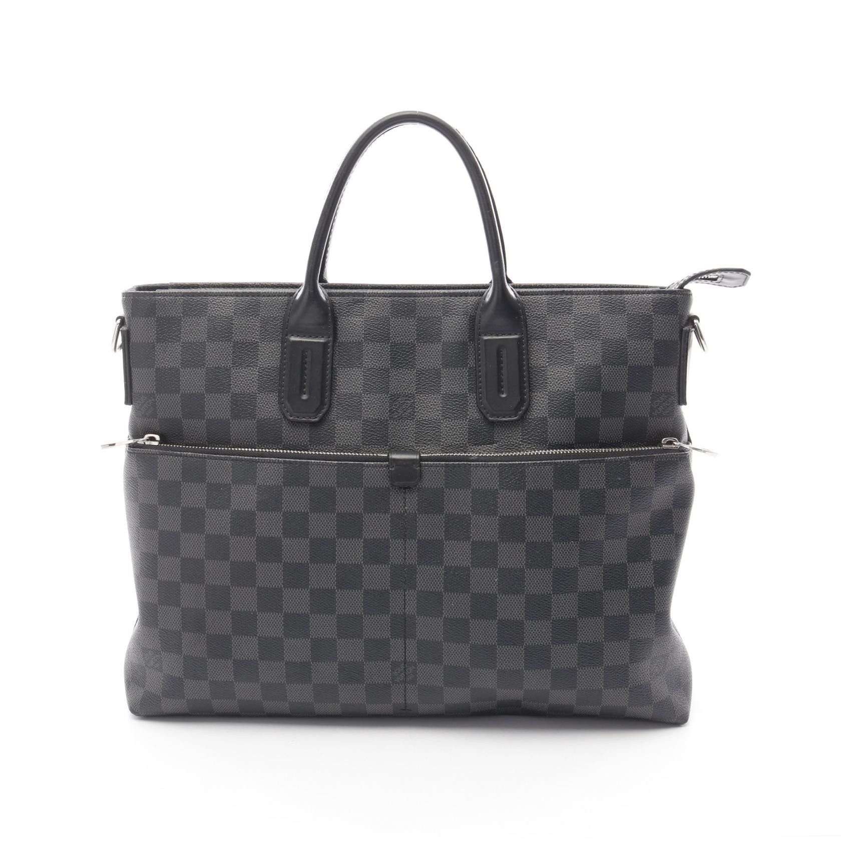 Louis Vuitton Louis Vuitton Louis Vuitton 7DW Damier Graphite PVC Coated Canvas Briefcase Canvas Business Bag N41564 Size ONE SIZE - 1 Thumbnail