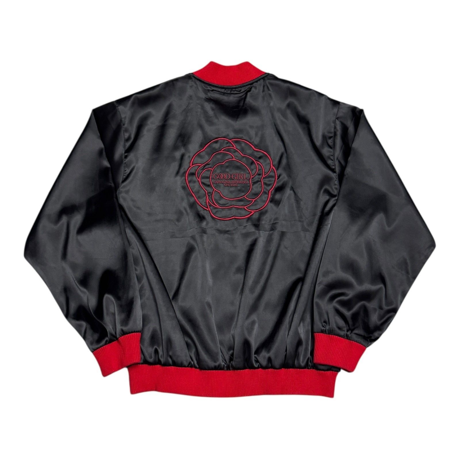 Carolina Herrera GOOD GIRL Carolina Herrera NY Satin Bomber Jacket Large Size L / US 10 / IT 46 - 1 Thumbnail