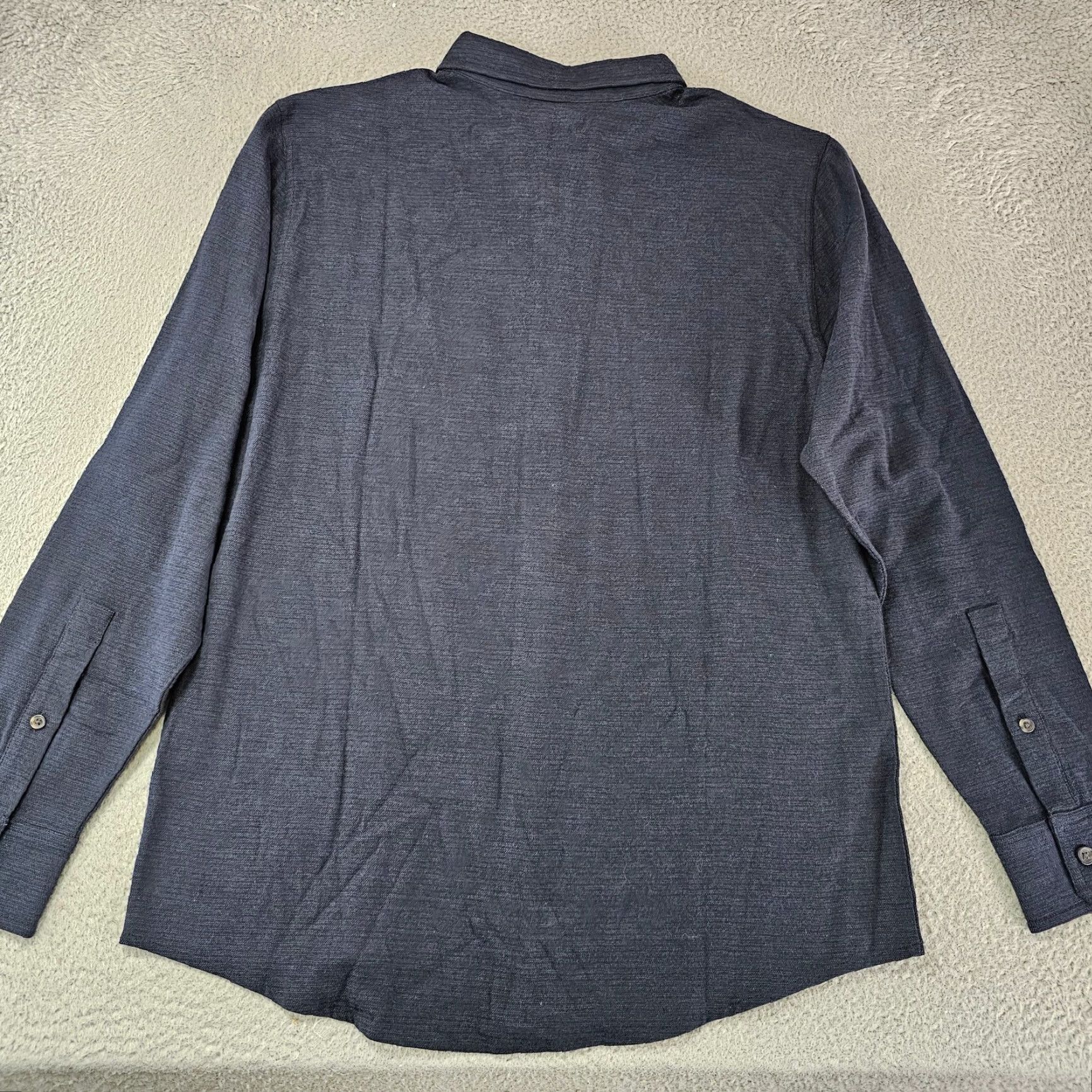 Lands' End Lands' End 32 Degrees Flannel Shirt Mens M Blue Cotton Blend Lightweight Regular Button-Up Size US M / EU 48-50 / 2 - 6 Thumbnail