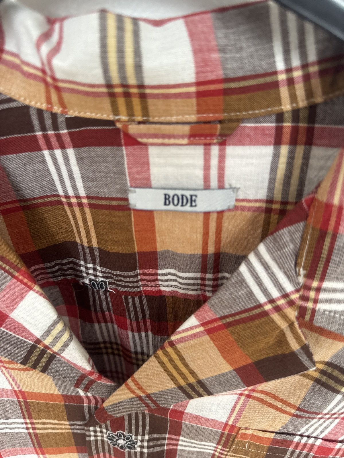 Bode Bode hand embroidered checked shirt size s/m Size US S / EU 44-46 / 1 - 3 Thumbnail
