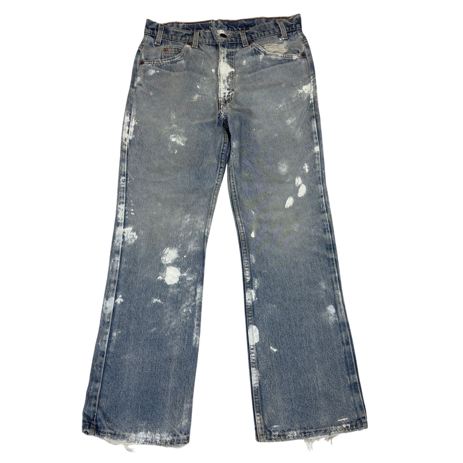 Mifland Mifland Vintage 90 Levi’s Jeans Straight Leg Paint 30x28 Size US 30 / EU 46 - 1 Thumbnail