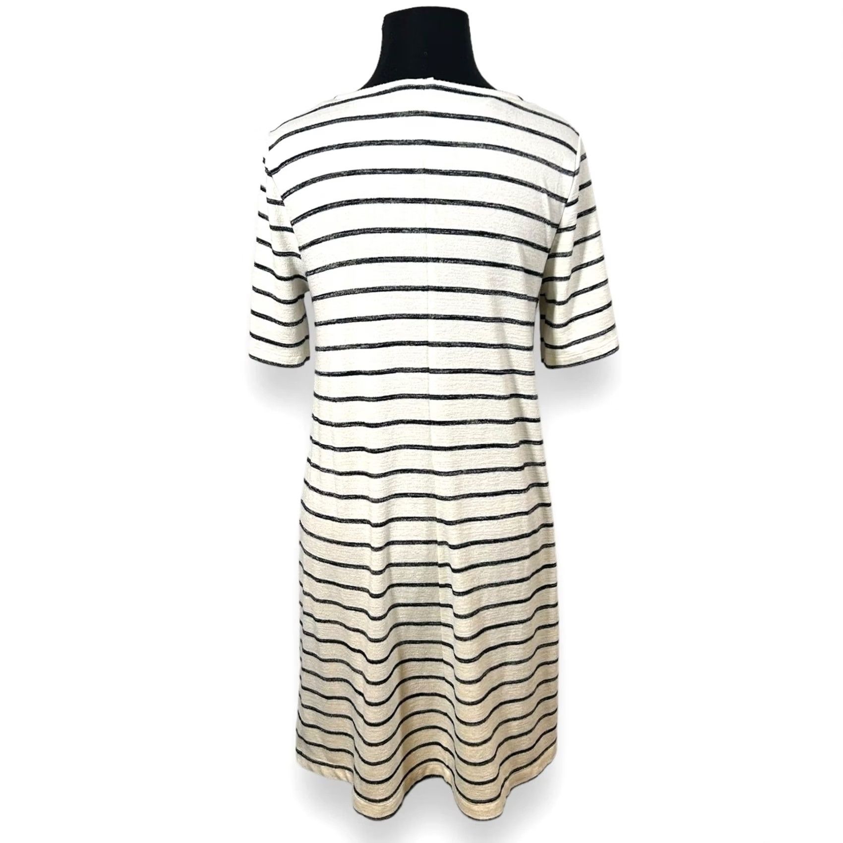 Gap Gap Striped Short Sleeve Tee Shirt Dress Womens Size S Cream Navy Size S / US 4 / IT 40 - 2 Thumbnail