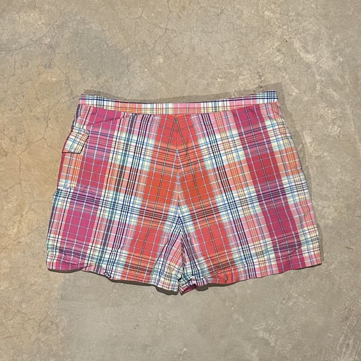 Polo Ralph Lauren × Vintage Crazy Vintage 90s Polo Ralph Lauren Madras Plaid Shorts Size US 32 / EU 48 - 7 Thumbnail