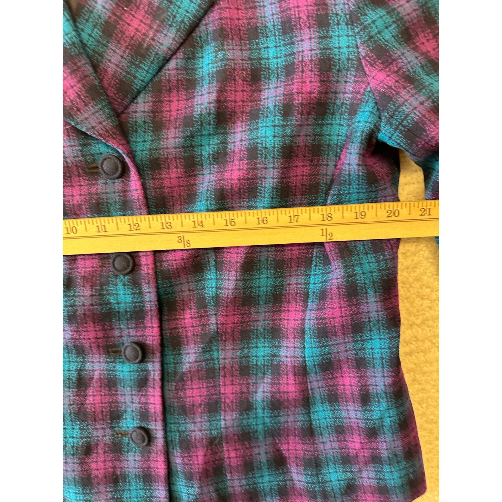 Pendleton Vintage Pendleton Womens Plaid Wool Blazer Jacket Size 14 Size XL / US 12-14 / IT 48-50 - 4 Thumbnail