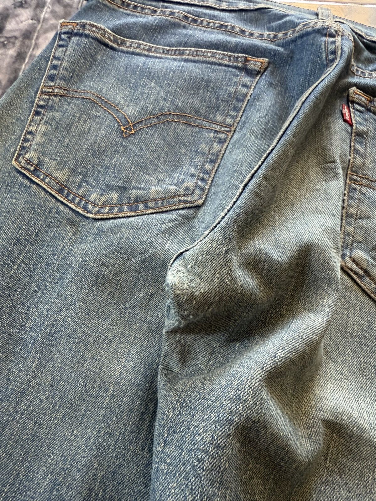 Levi's 2000s Vintage Levis 505 Dusty Muddy Wash Jeans Size US 32 / EU 48 - 14 Thumbnail