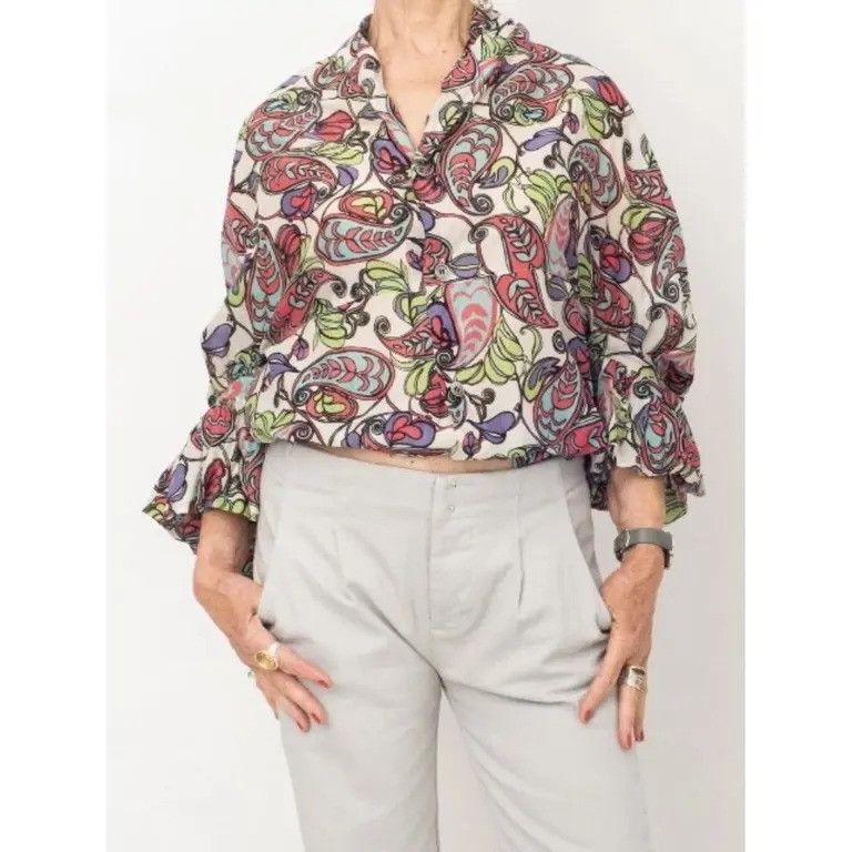 Junya Watanabe Comme Des Garçons Paisley Shirt Blouse