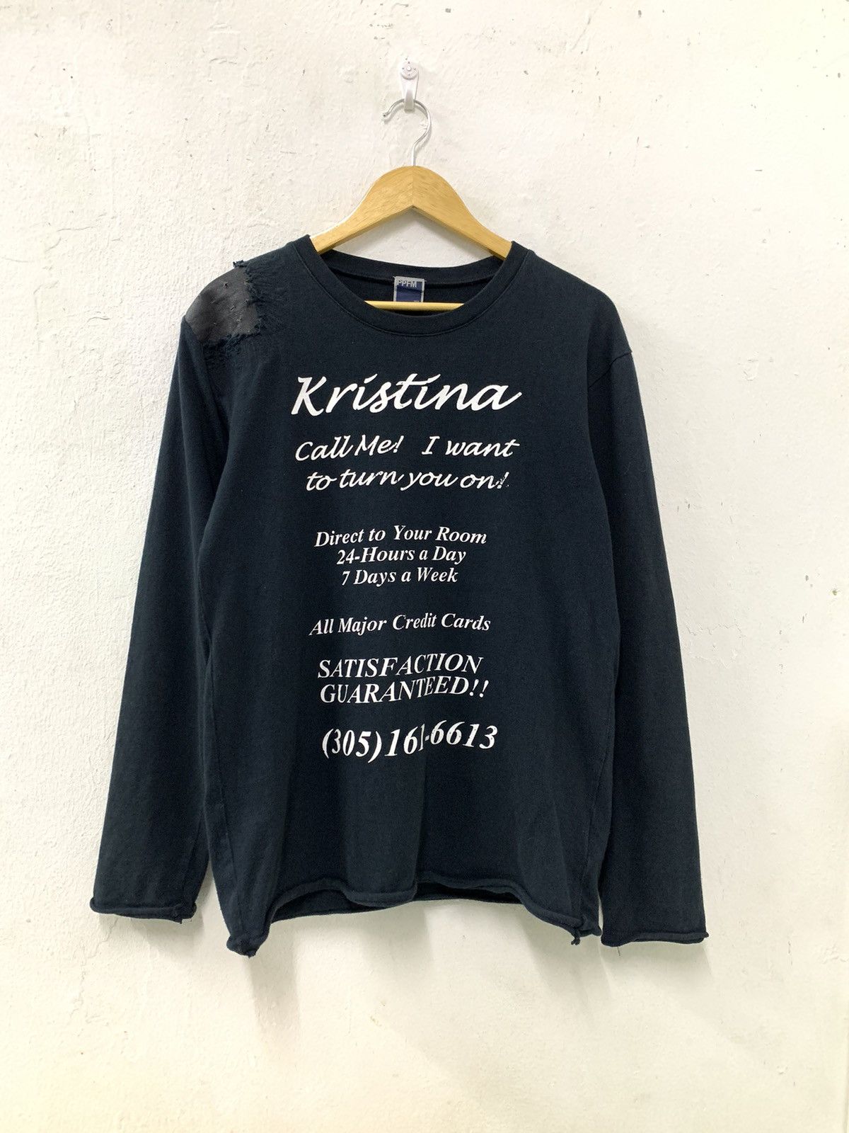 Japanese Brand RARE PPFM Kristina Call Me! I Want To Turn You On! Shirt Size US M / EU 48-50 / 2 - 1 Thumbnail