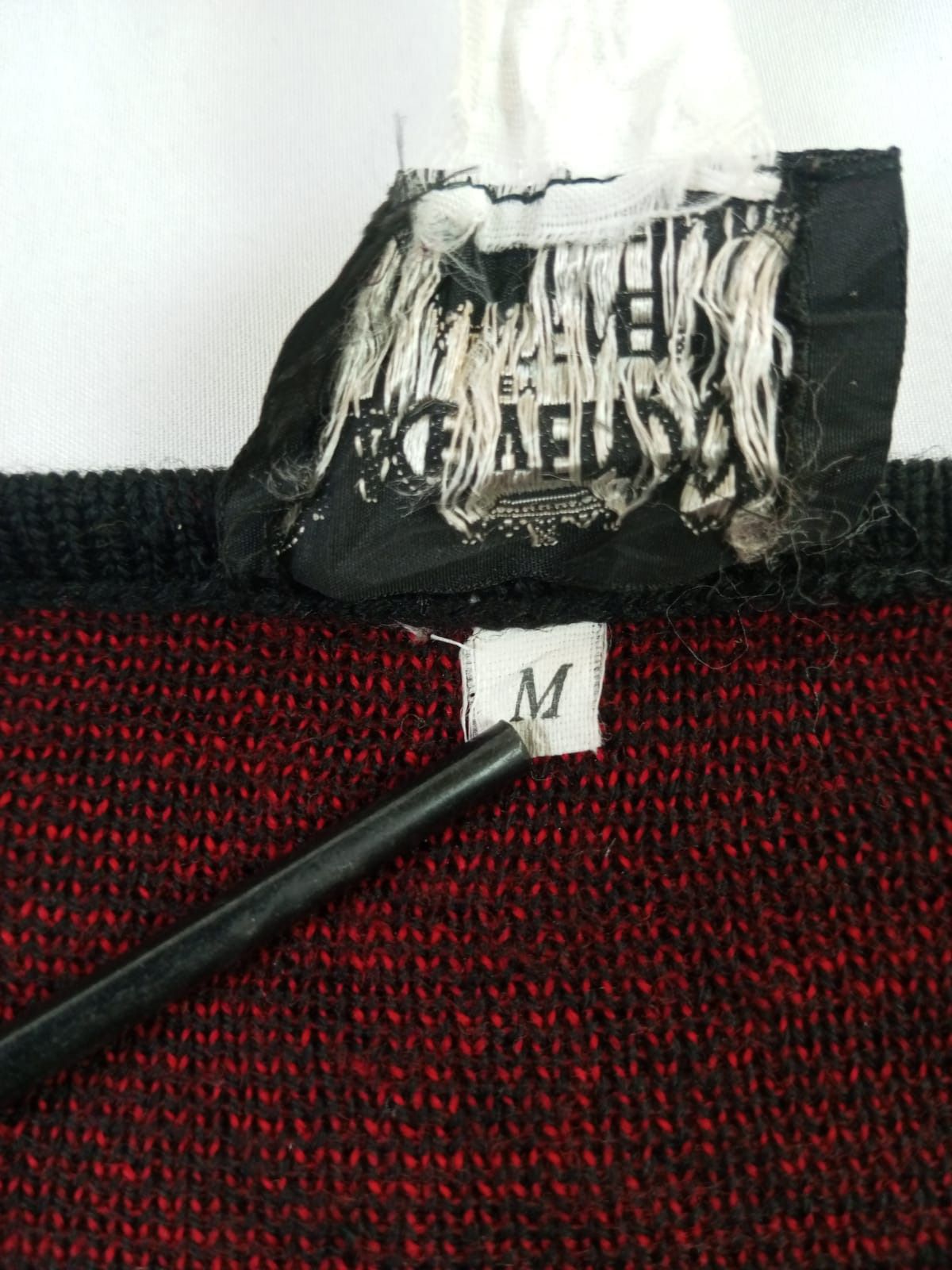 Japanese Brand Crazy Vintage Place Vendome leather Knit Crewneck Sweater Size M / US 6-8 / IT 42-44 - 6 Thumbnail