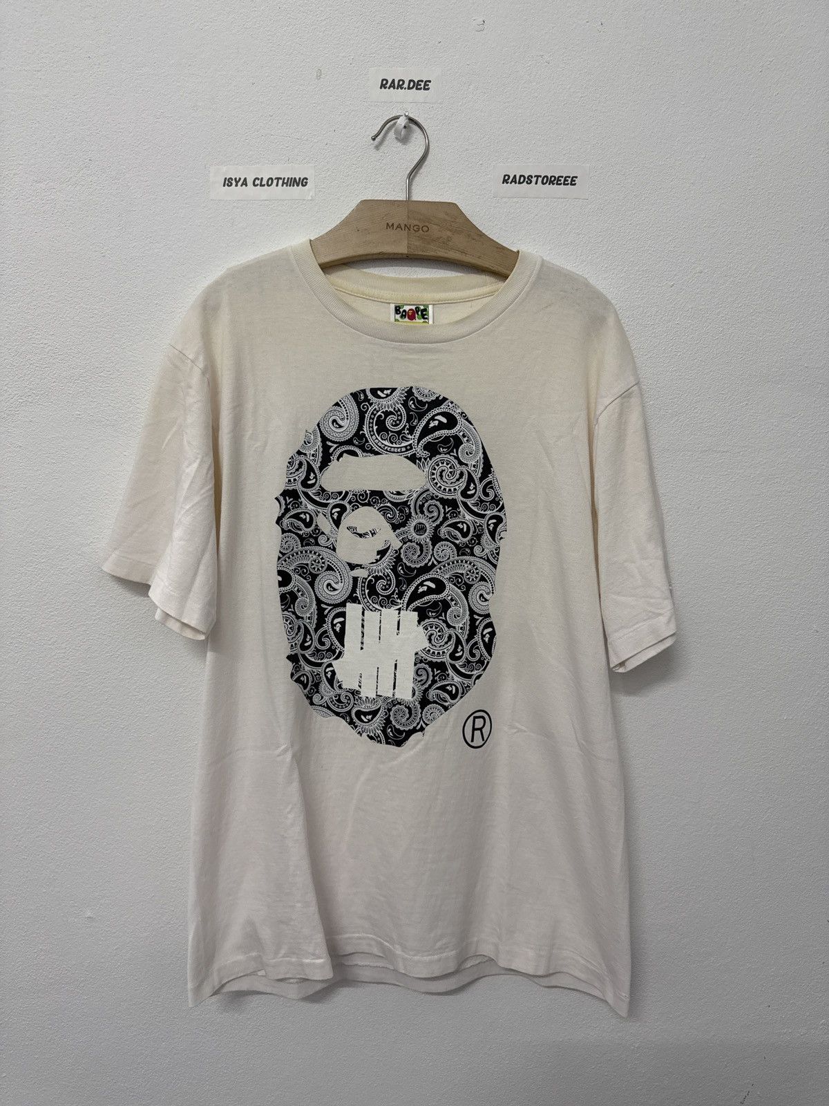 Bape × Undefeated Bape x Undefeated Big Head Bandana Tee Size US L / EU 52-54 / 3 - 2 Thumbnail