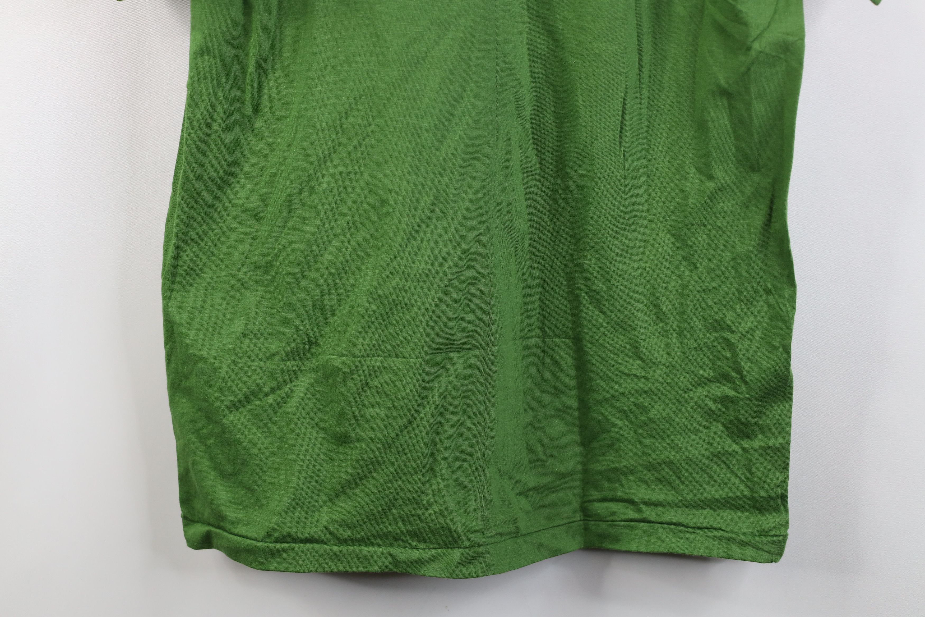 Vintage Deadstock Vintage 60s 70s Cotton T-Shirt Grass Green USA Size US L / EU 52-54 / 3 - 12 Thumbnail
