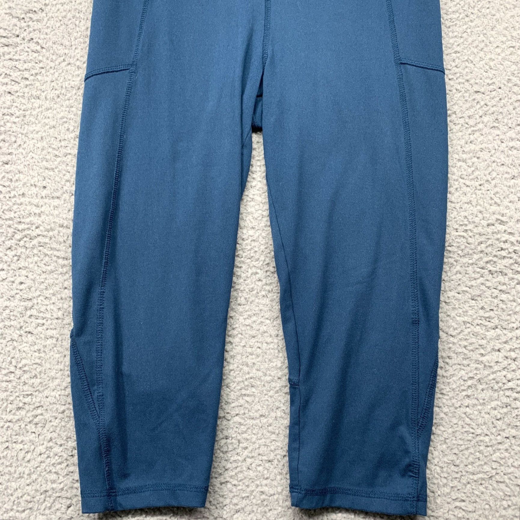 Vintage Marika Tek Athletic Leggings Sz 8-10 Capri Turquoise Exercise Yoga Waist Pocket Size 32" / US 10 / IT 46 - 3 Thumbnail