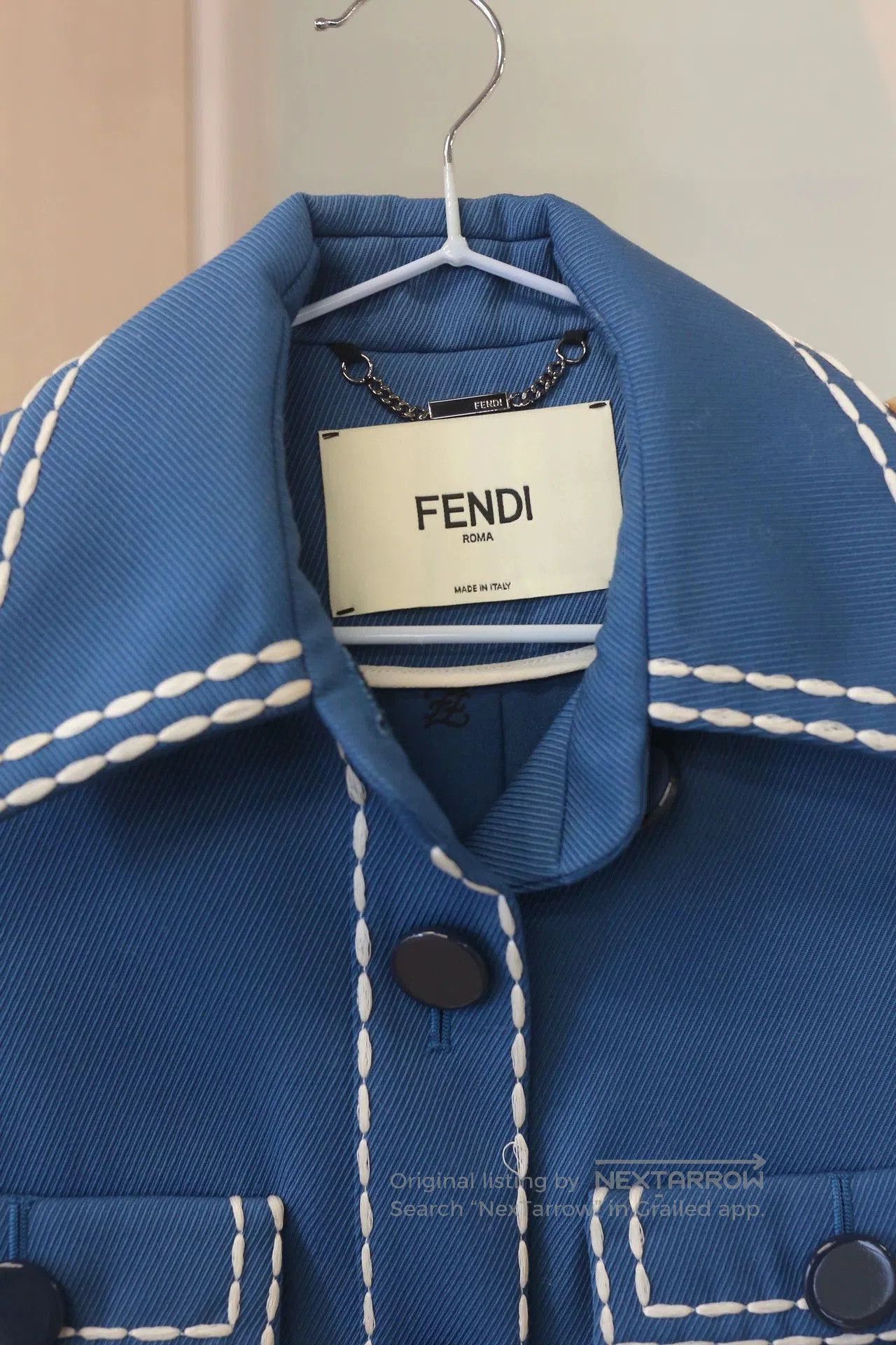 Fendi fendi blue outerwear with stylish design. Size US M / EU 48-50 / 2 - 1 Thumbnail