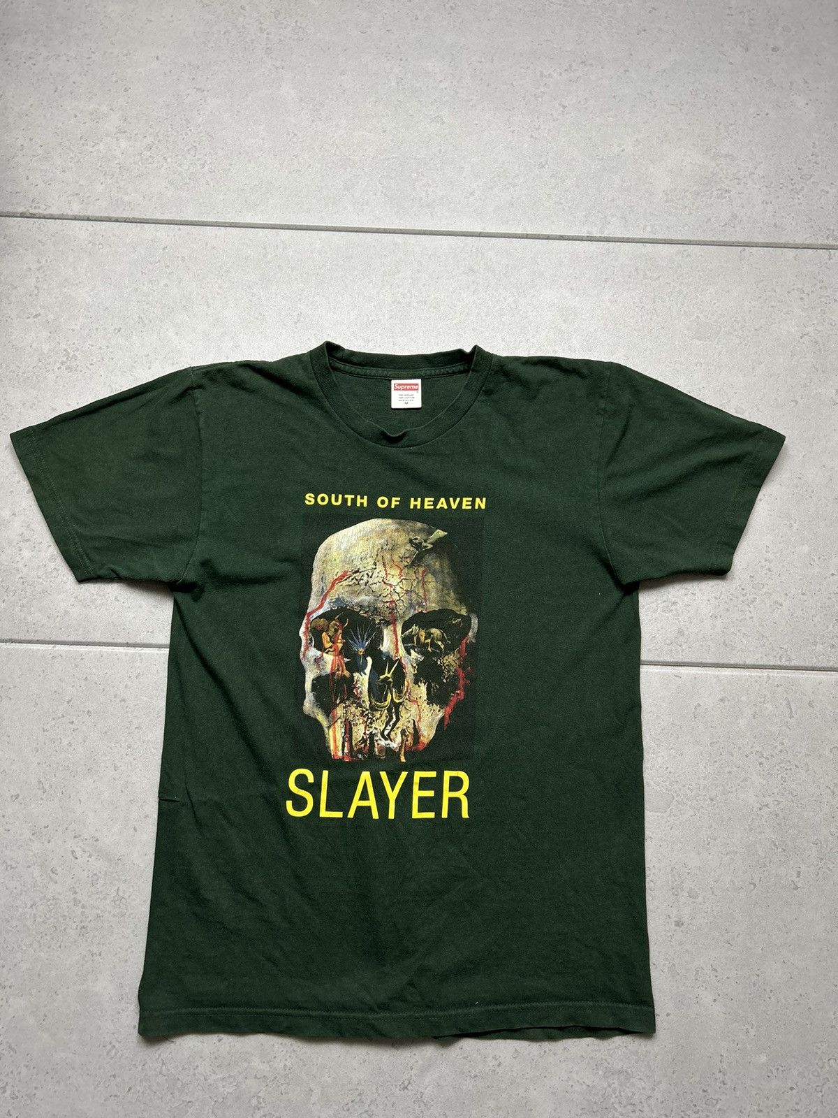 image of Supreme Slayer South Of Heaven Stone in Green, Men's (Size Medium)