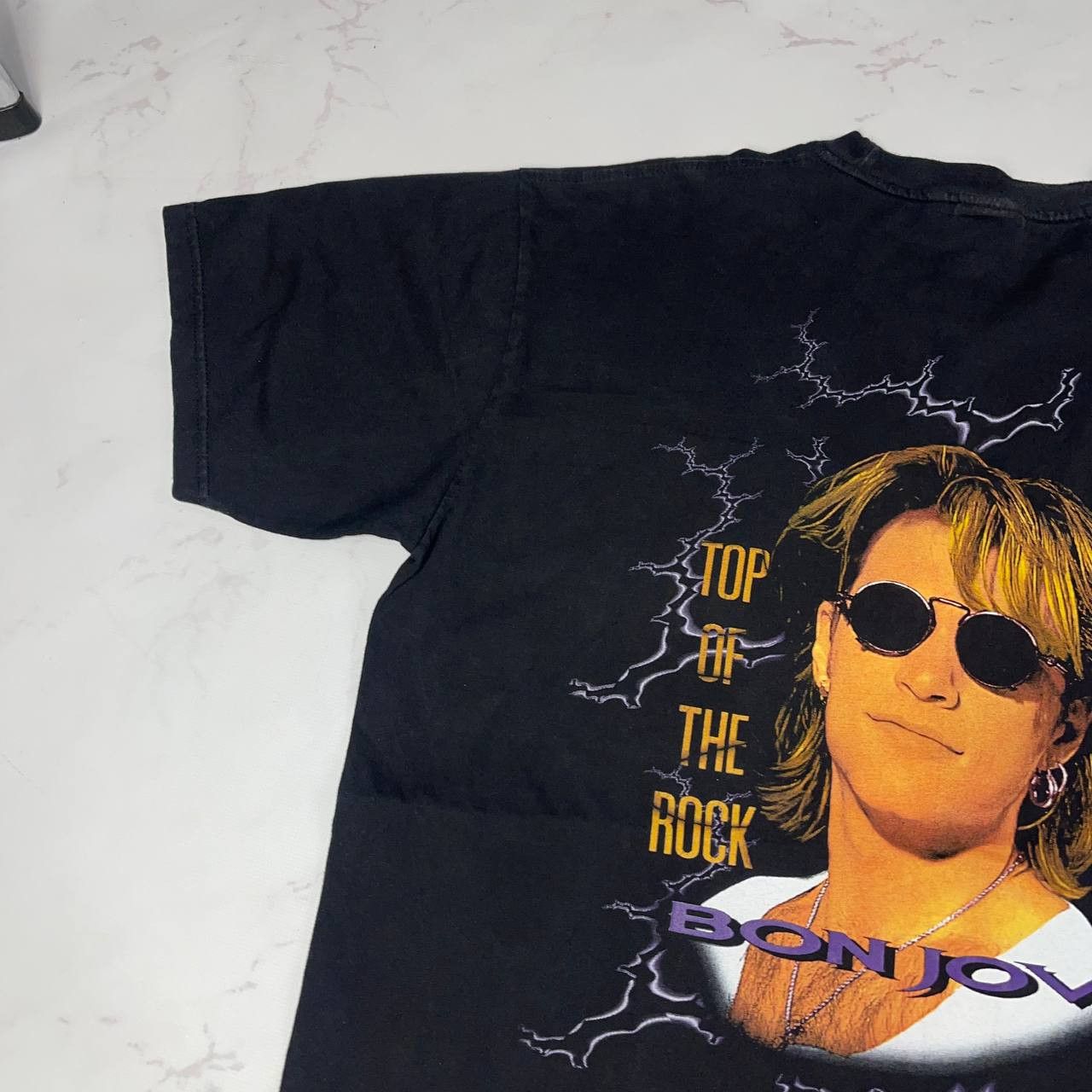 Vintage Vintage X Bon Jovi top of the rock 90s Black Tee Sz XXL Size US XXL / EU 58 / 5 - 9 Thumbnail