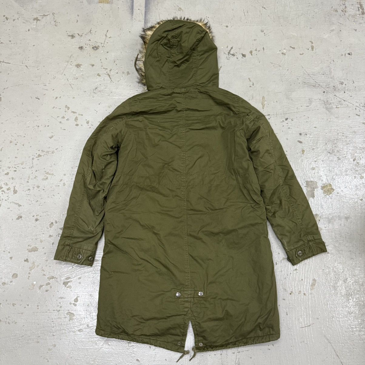 Beauty Beast 1950s US Army M-51 Retro Parka Fur Hooded Fishtail Jacket Size US L / EU 52-54 / 3 - 2 Thumbnail