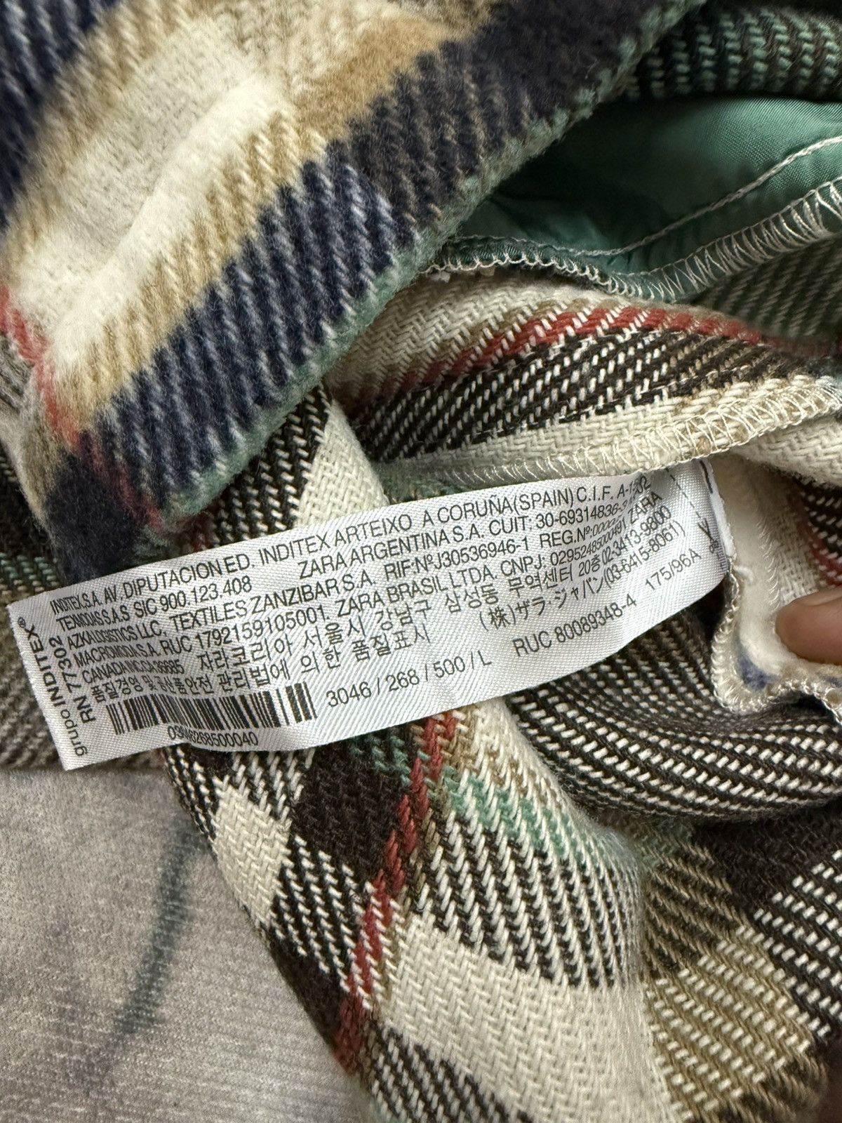 Designer × Japanese Brand × Zara Zara Plaid Flannel Button Up Baggy Jacket Size L / US 10 / IT 46 - 6 Thumbnail