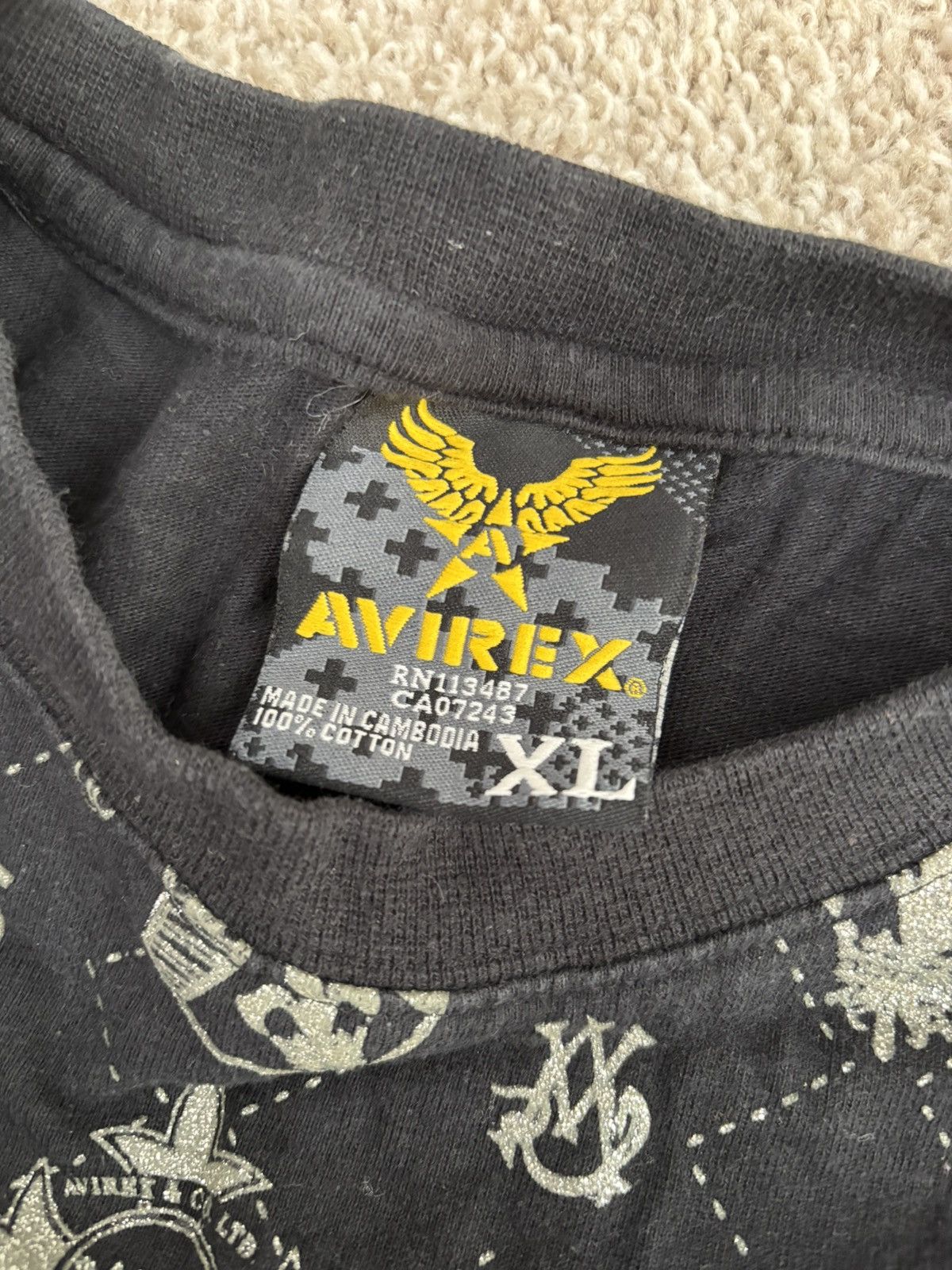 Avirex Vintage Avirex T Shirt Size US XL / EU 56 / 4 - 2 Thumbnail