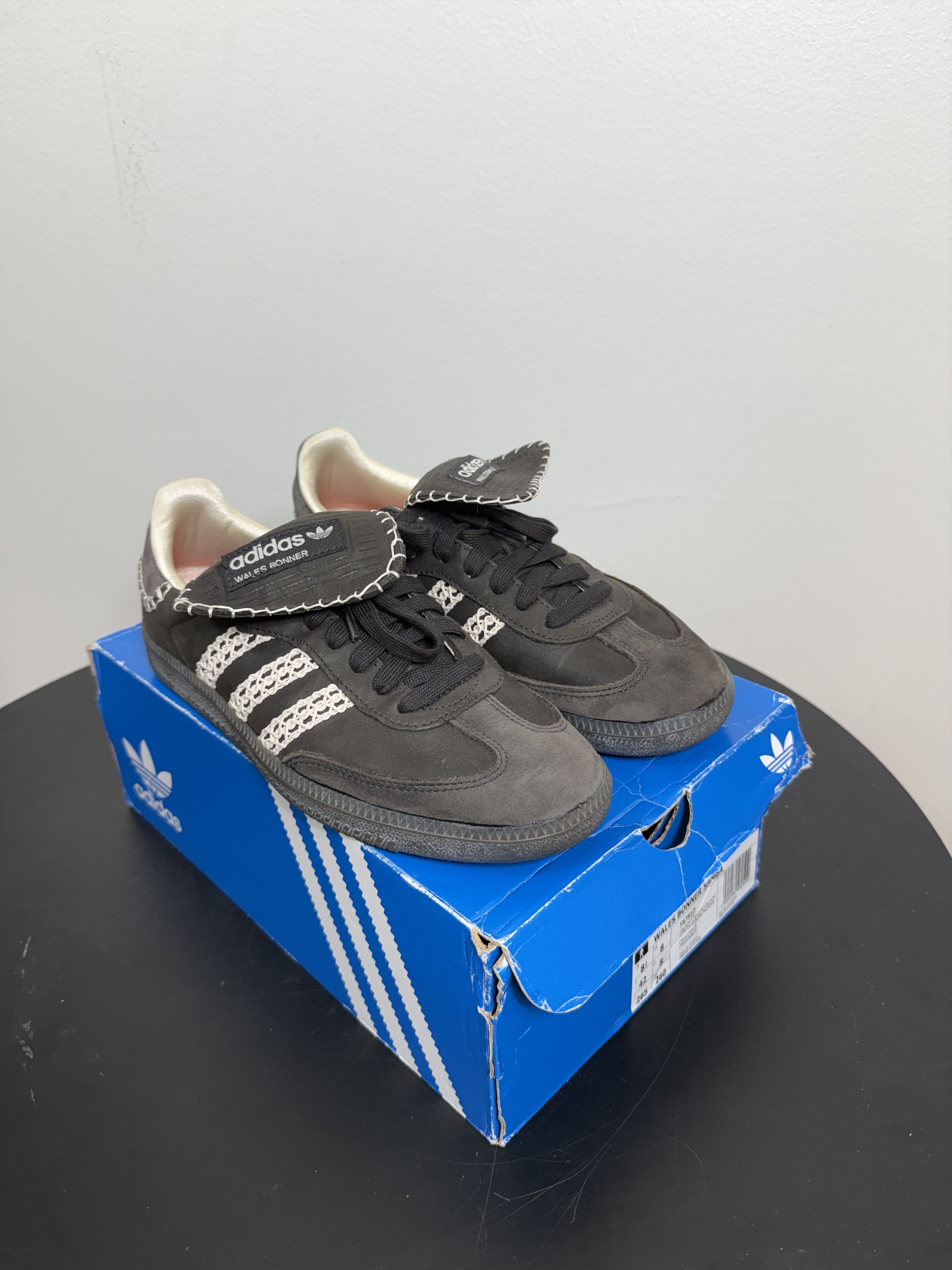 Adidas × Wales Bonner Samba Black Leather (extremely rare first pair FW20) Size US 8.5 / EU 41-42 - 1 Thumbnail