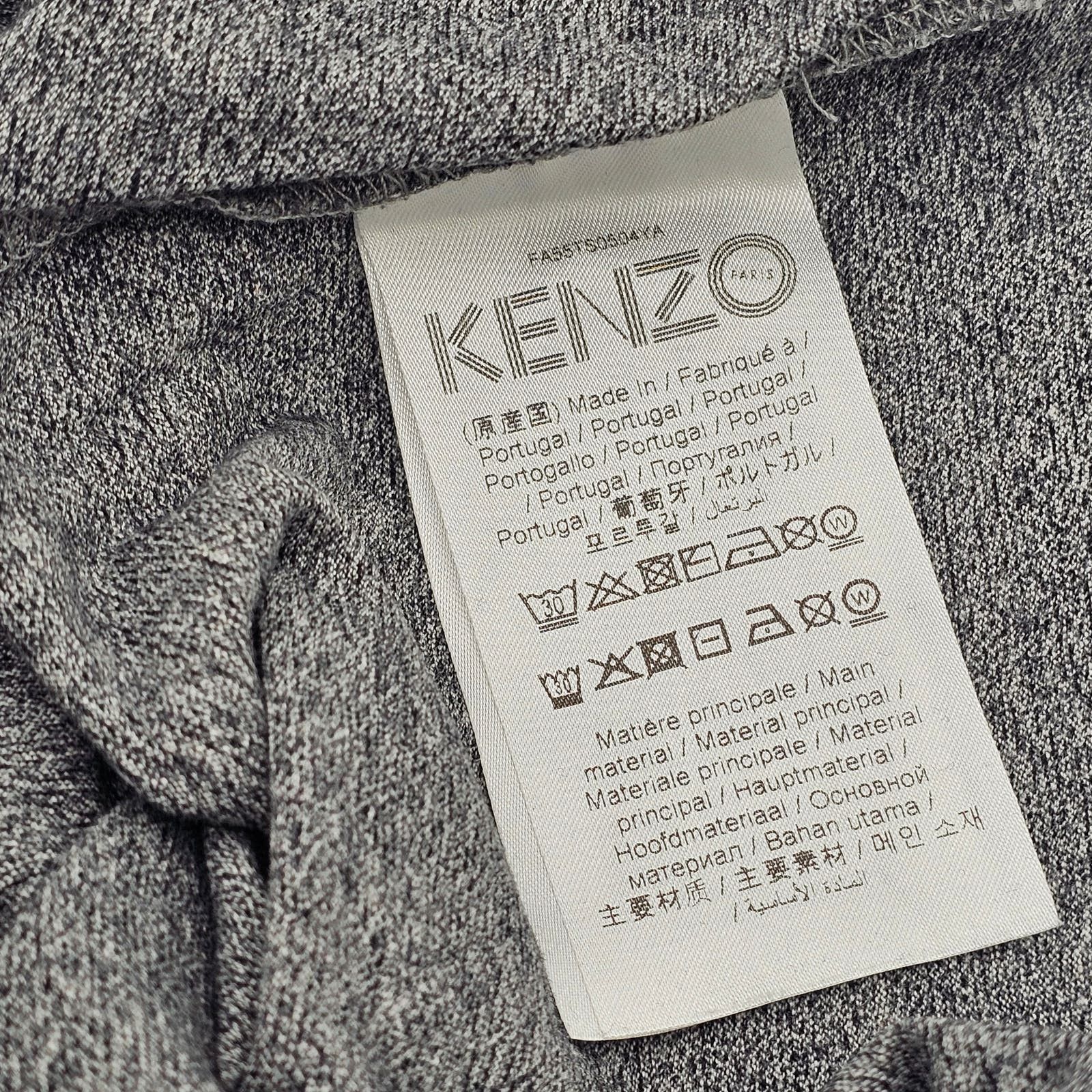 Kenzo Classic Tiger Head T-Shirt Gray Size US L / EU 52-54 / 3 - 3 Thumbnail