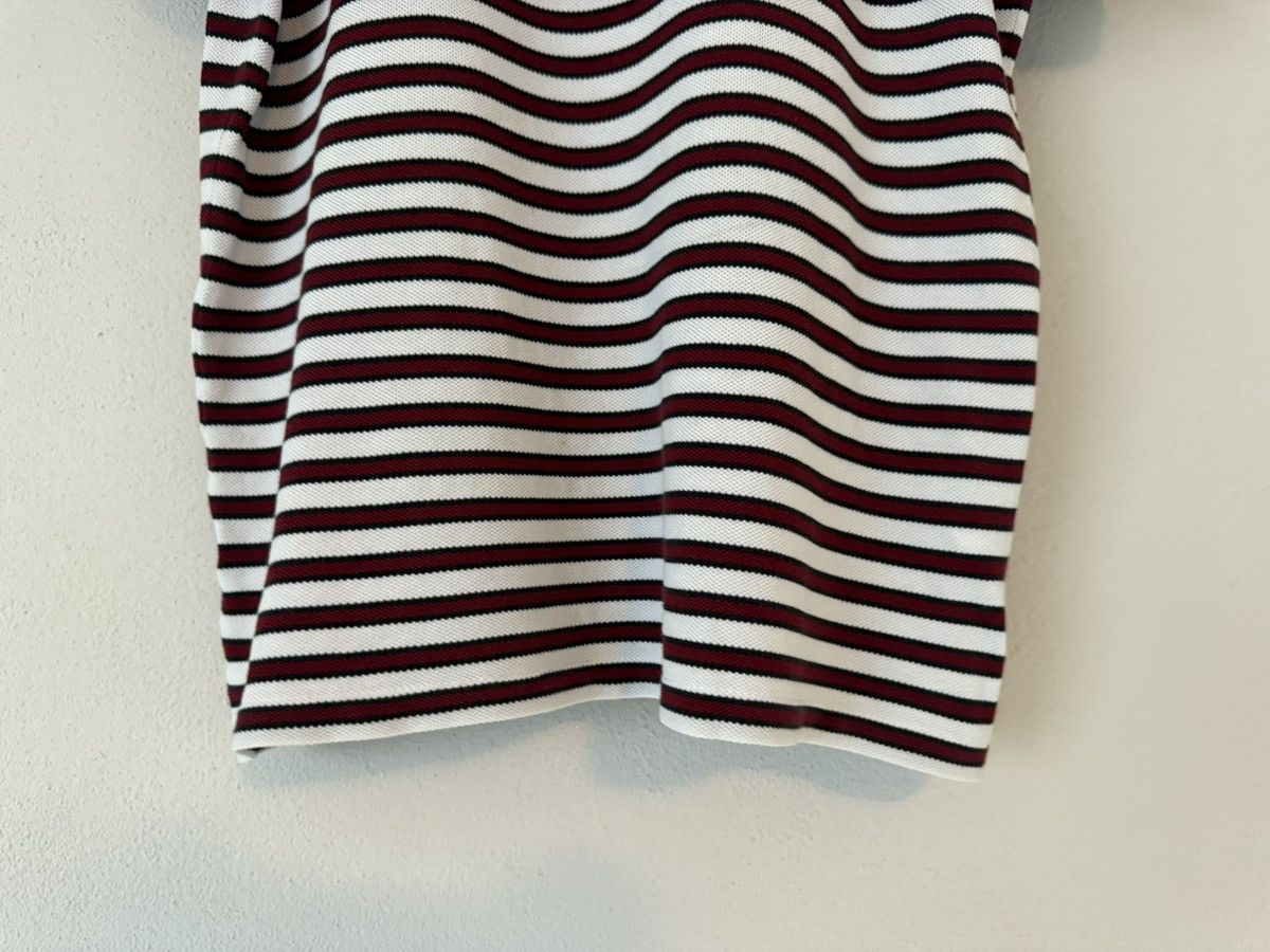 Gucci Striped Cotton Polo with Embroidered Crest Patch Size US M / EU 48-50 / 2 - 6 Thumbnail
