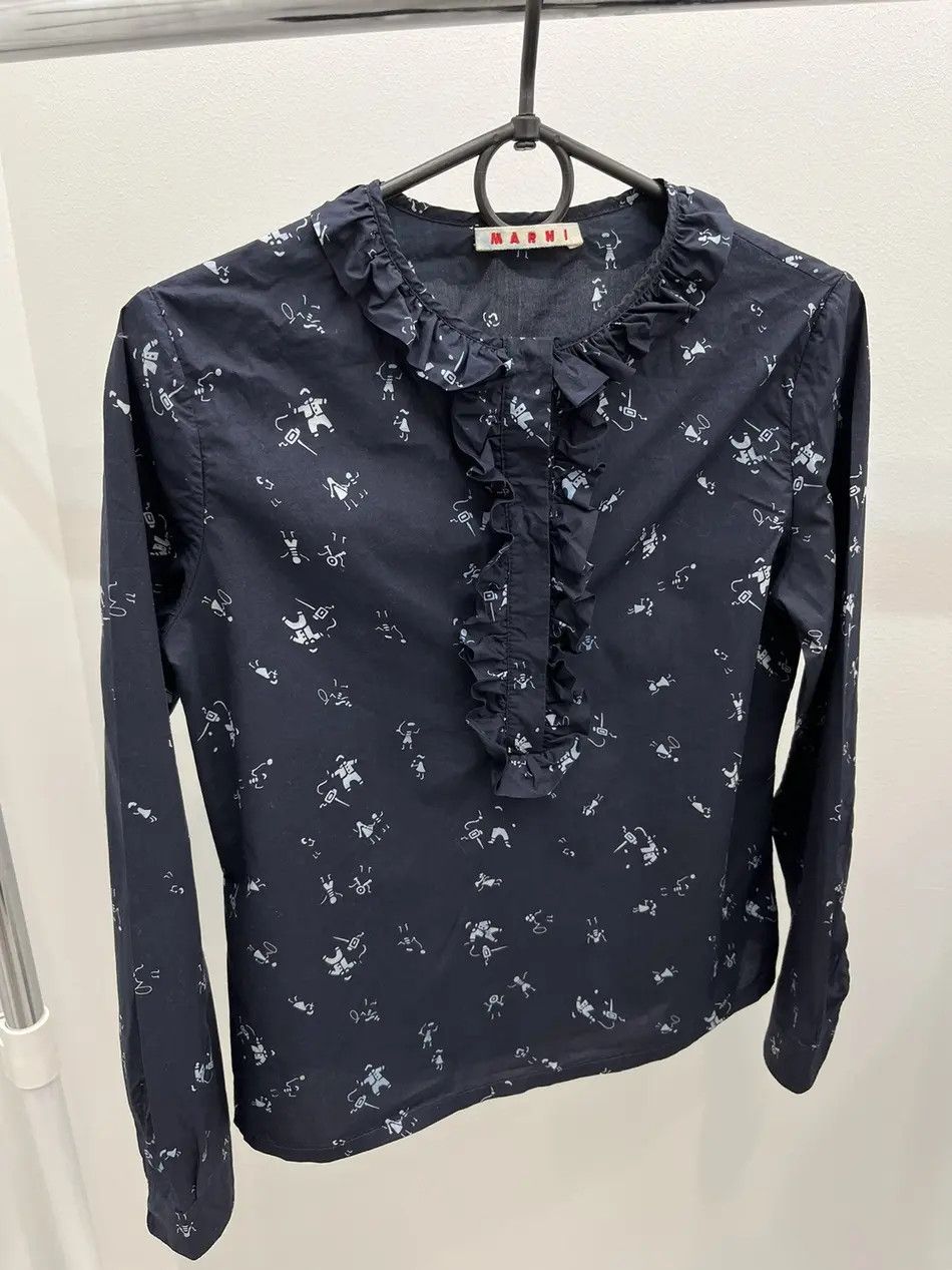 Marni Marni Cotton Blouse Size XL / US 12-14 / IT 48-50 - 1 Thumbnail