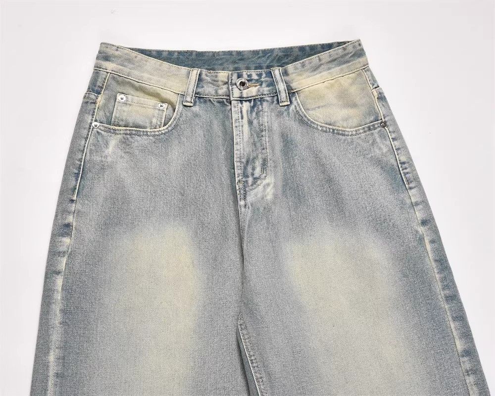 Japanese Brand × Jean Vintage washed distressed casual straight jeans Size US 32 / EU 48 - 3 Thumbnail