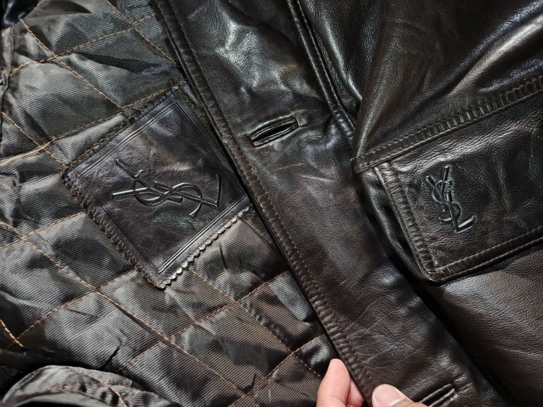 Yves Saint Laurent YSL leather jacket vintage Size US M / EU 48-50 / 2 - 5 Thumbnail