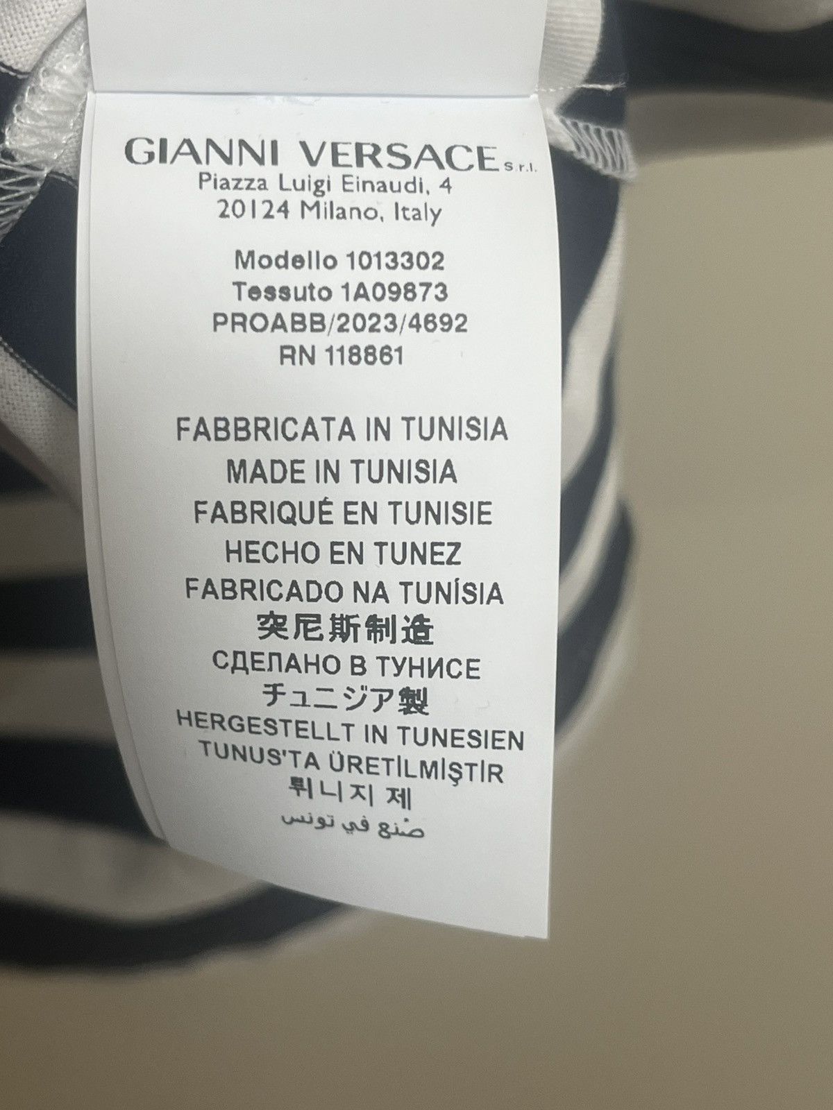 Versace Versace Striped T-Shirt Sz L Size US L / EU 52-54 / 3 - 8 Thumbnail
