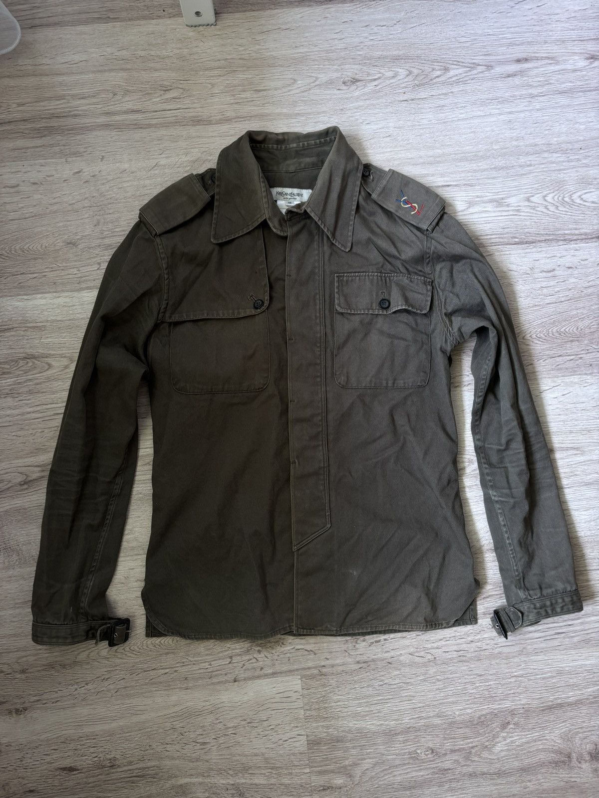 Yves Saint Laurent Ultra Rare YSL Military Shirt Jacket – Tom Ford Era (2004) Size M / US 6-8 / IT 42-44 - 1 Thumbnail