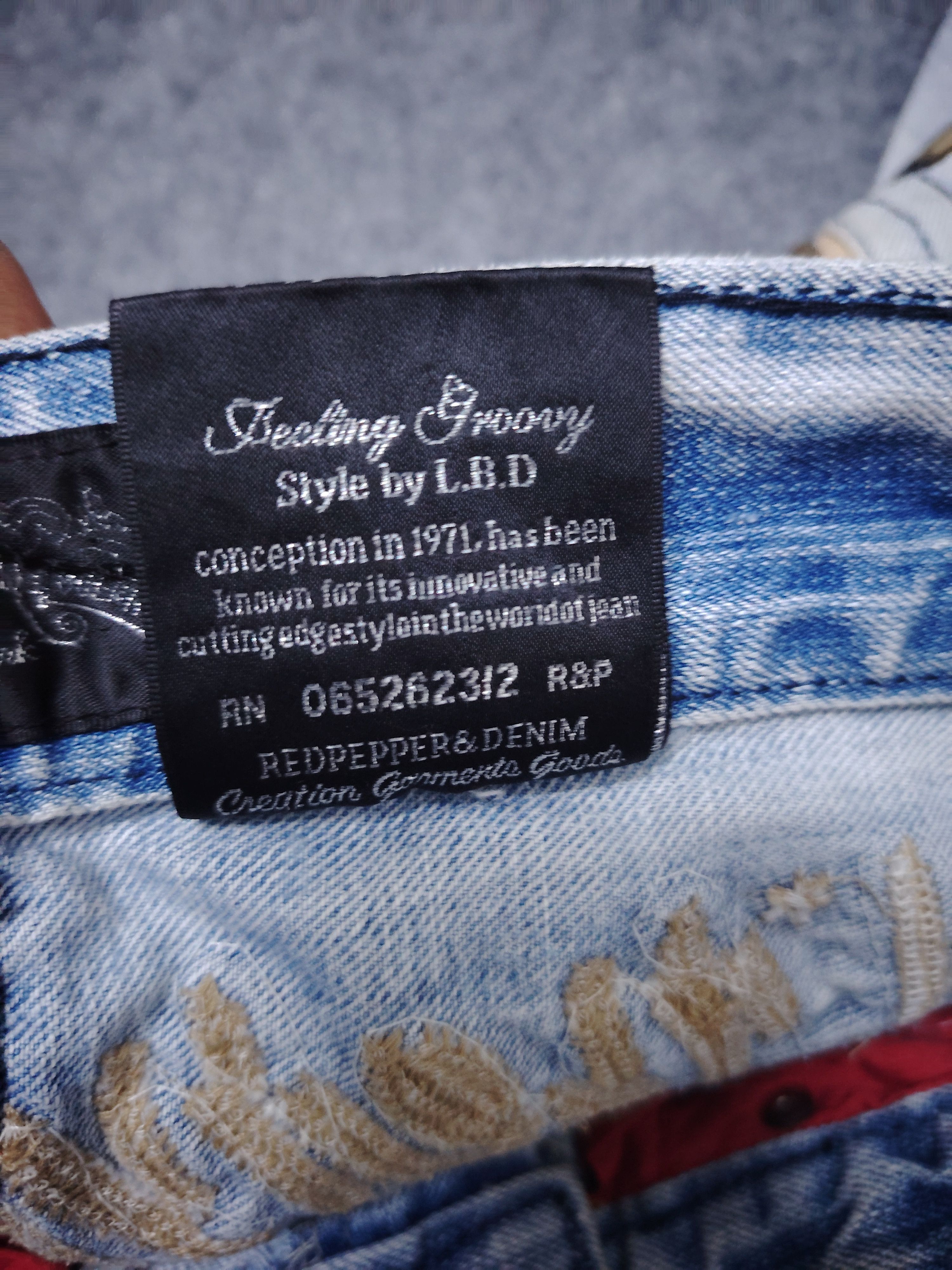 If Six Was Nine 💥BEST OFFER💥RED PEPPER PUNK DISTRESSED DENIM Size US 32 / EU 48 - 13 Thumbnail