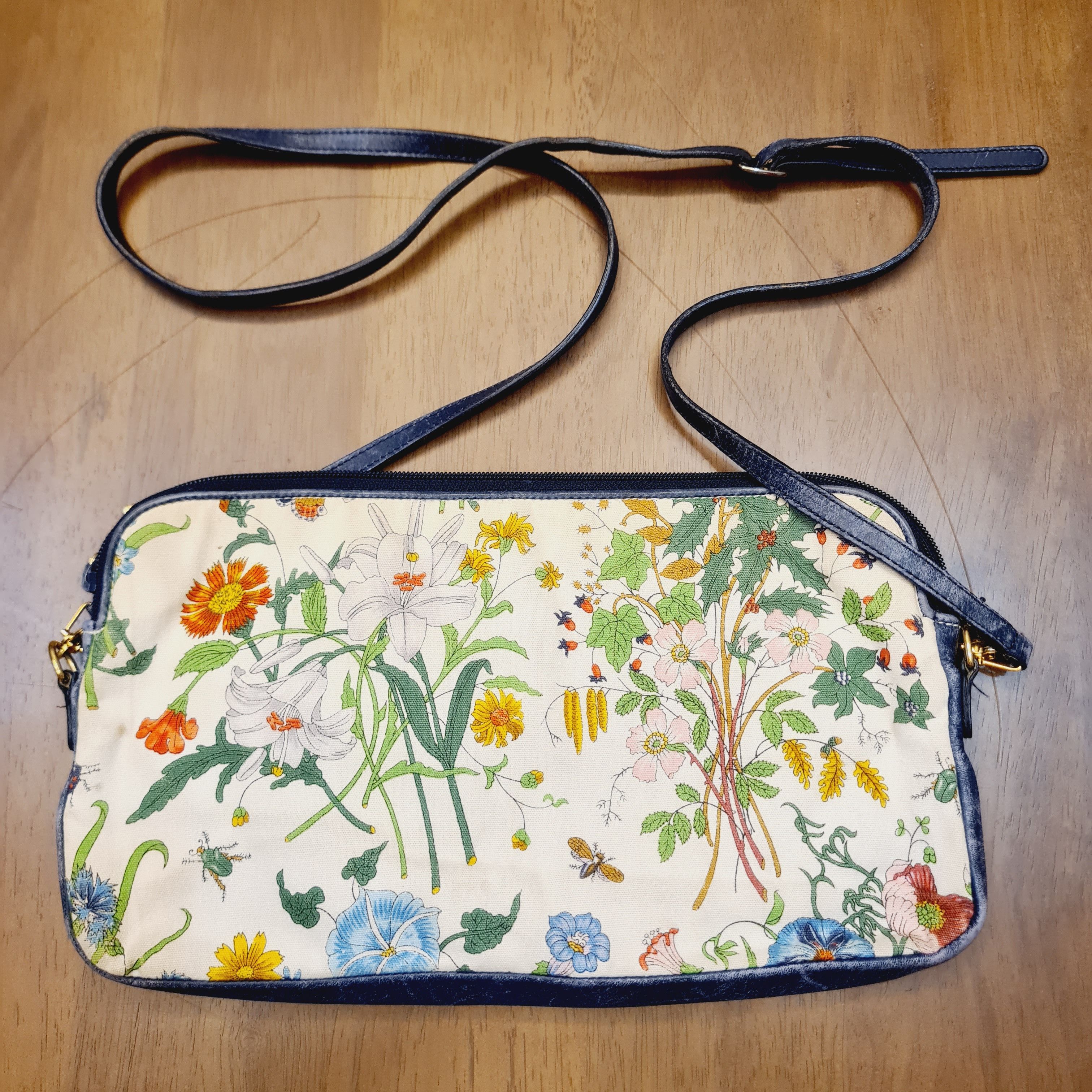 Gucci Vintage Gucci floral print crossbody bag Size ONE SIZE - 5 Thumbnail