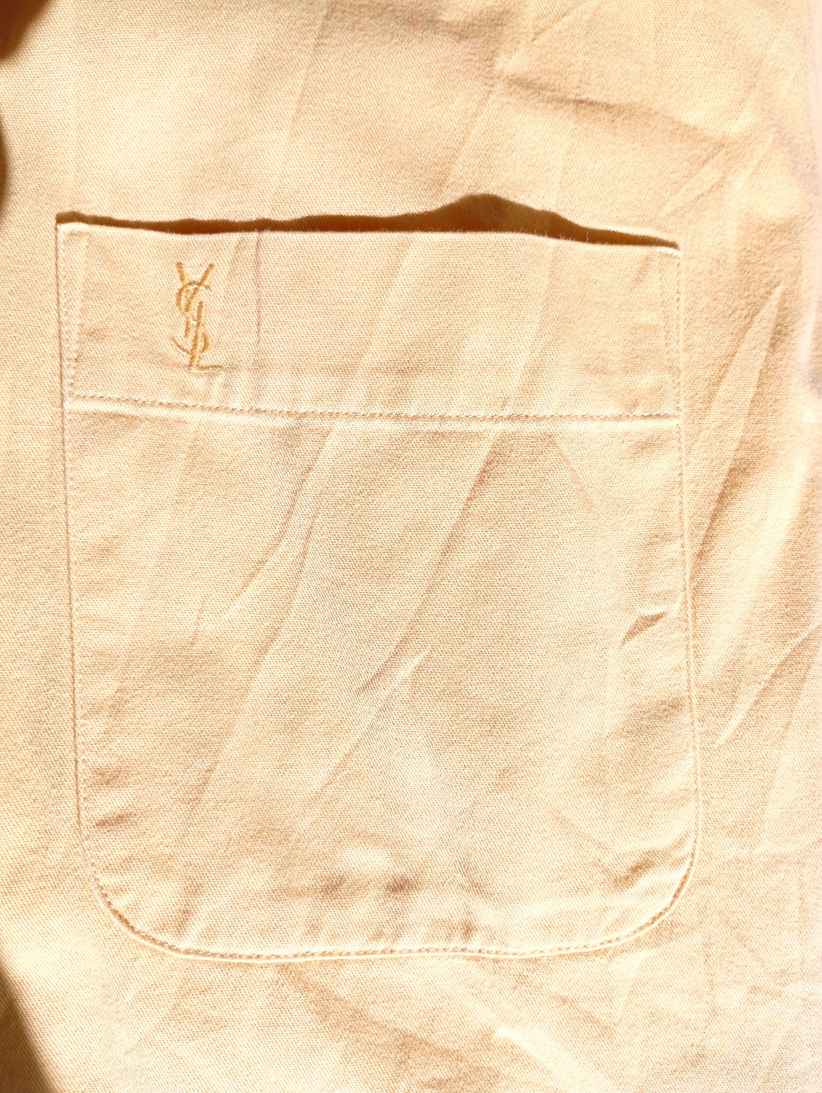 Vintage × Yves Saint Laurent Vintage 90s Yves Saint Laurent YSL shirt rare retro Y2K hype Size US M / EU 48-50 / 2 - 3 Thumbnail