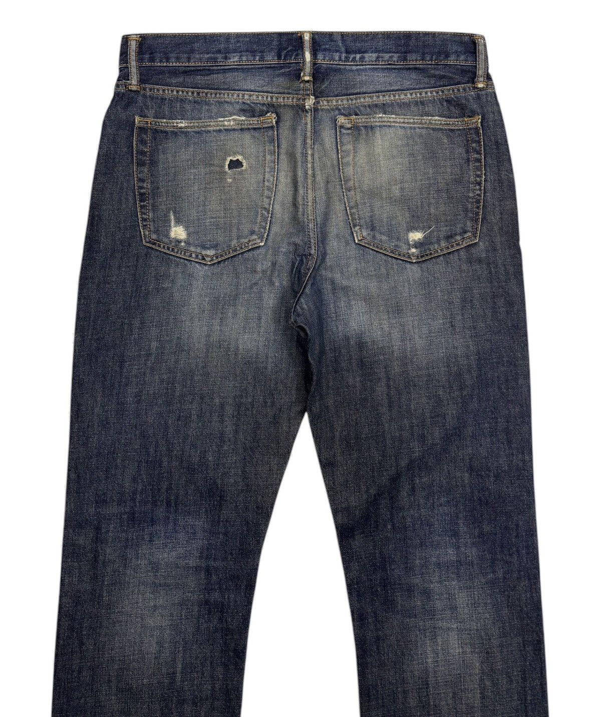 Gap × If Six Was Nine × Le Grande Bleu (L.G.B.) GAP STRAIGHT FIT COUPE DROITE DISTRESSED DENIM Size US 35 - 6 Thumbnail