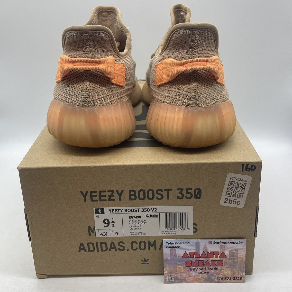Adidas Yeezy boost 350 clay Size US 9.5 / EU 42-43 - 3 Thumbnail