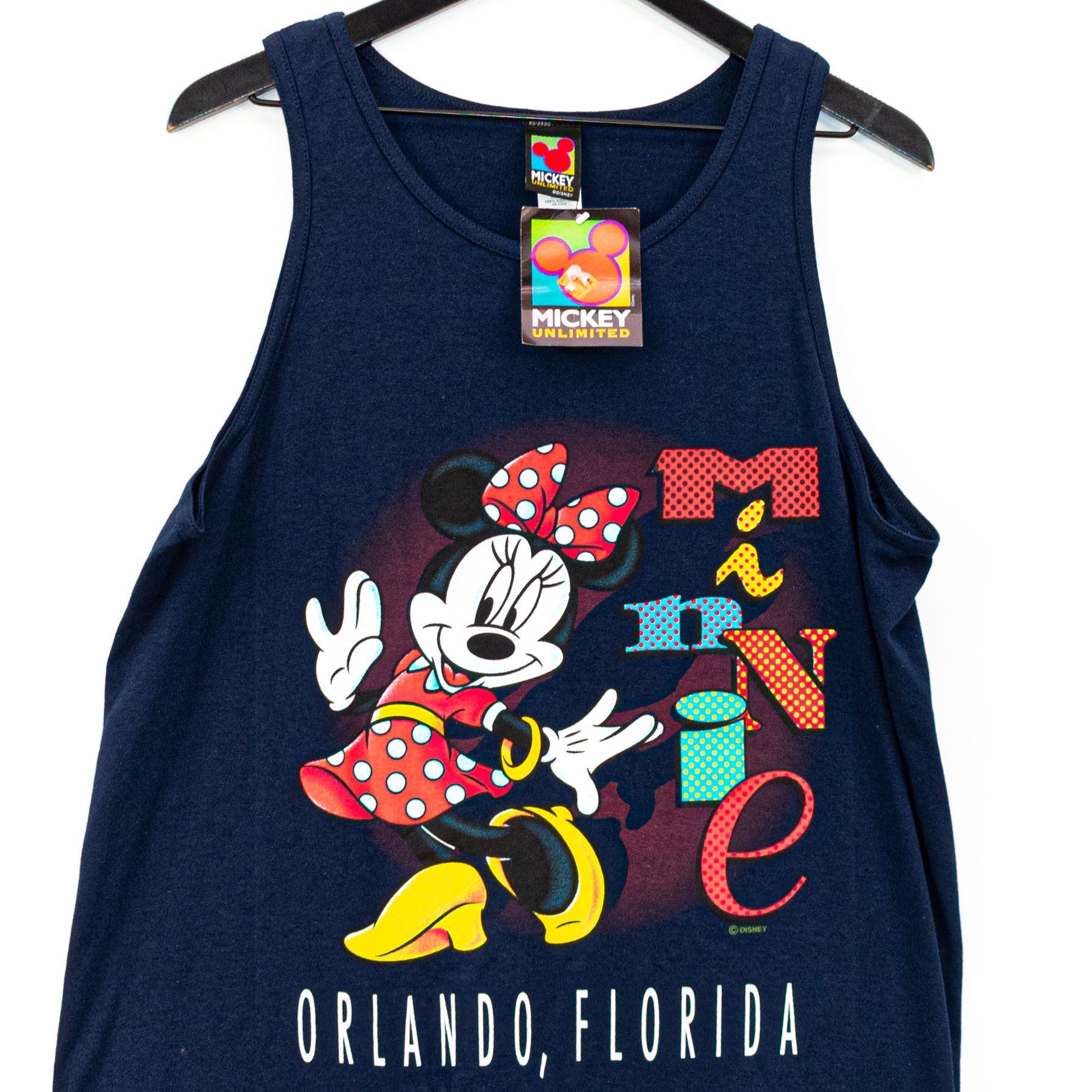 Disney × Mickey Mouse × Vintage Vintage 90s Mickey Unlimited Minnie Mouse Orlando Tank Top Size US M / EU 48-50 / 2 - 5 Thumbnail